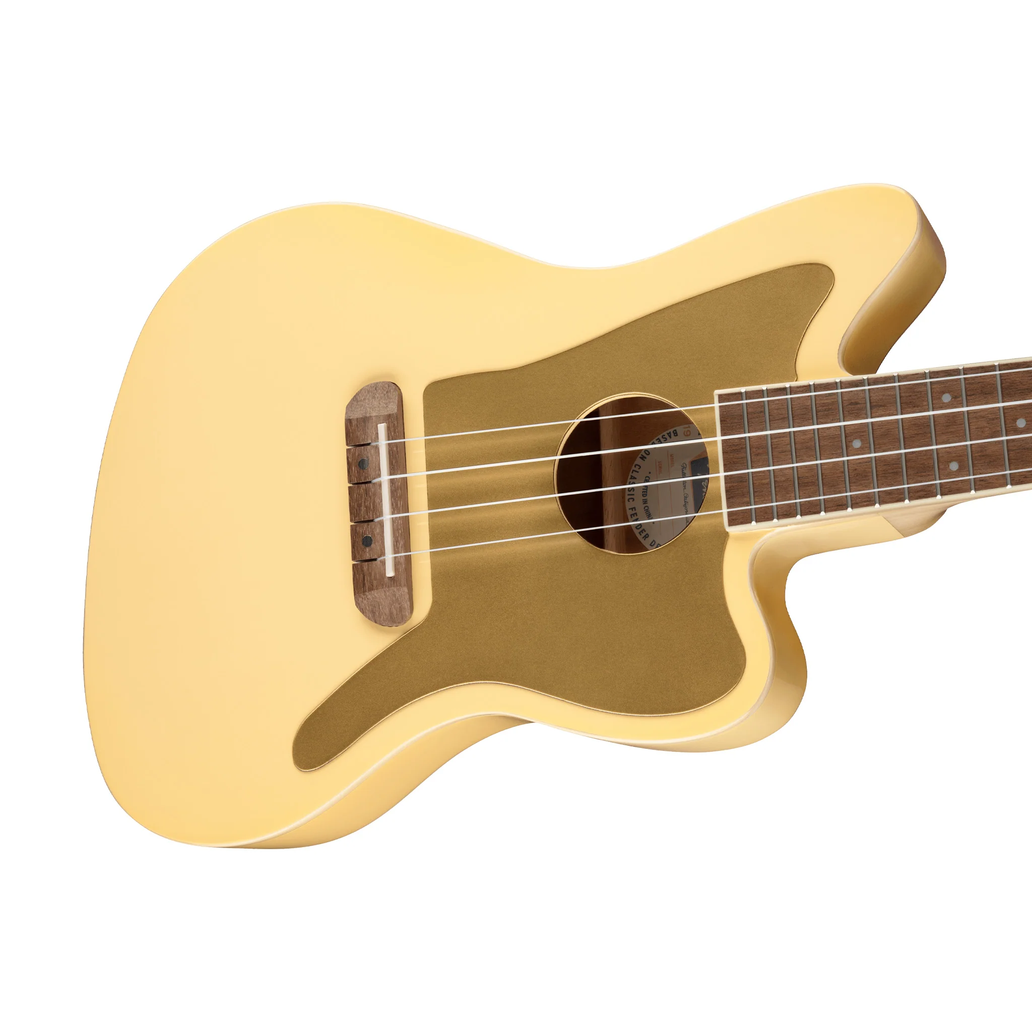 Fender FSR Fullerton Jazzmaster Ukulele, Vintage White - Image 5