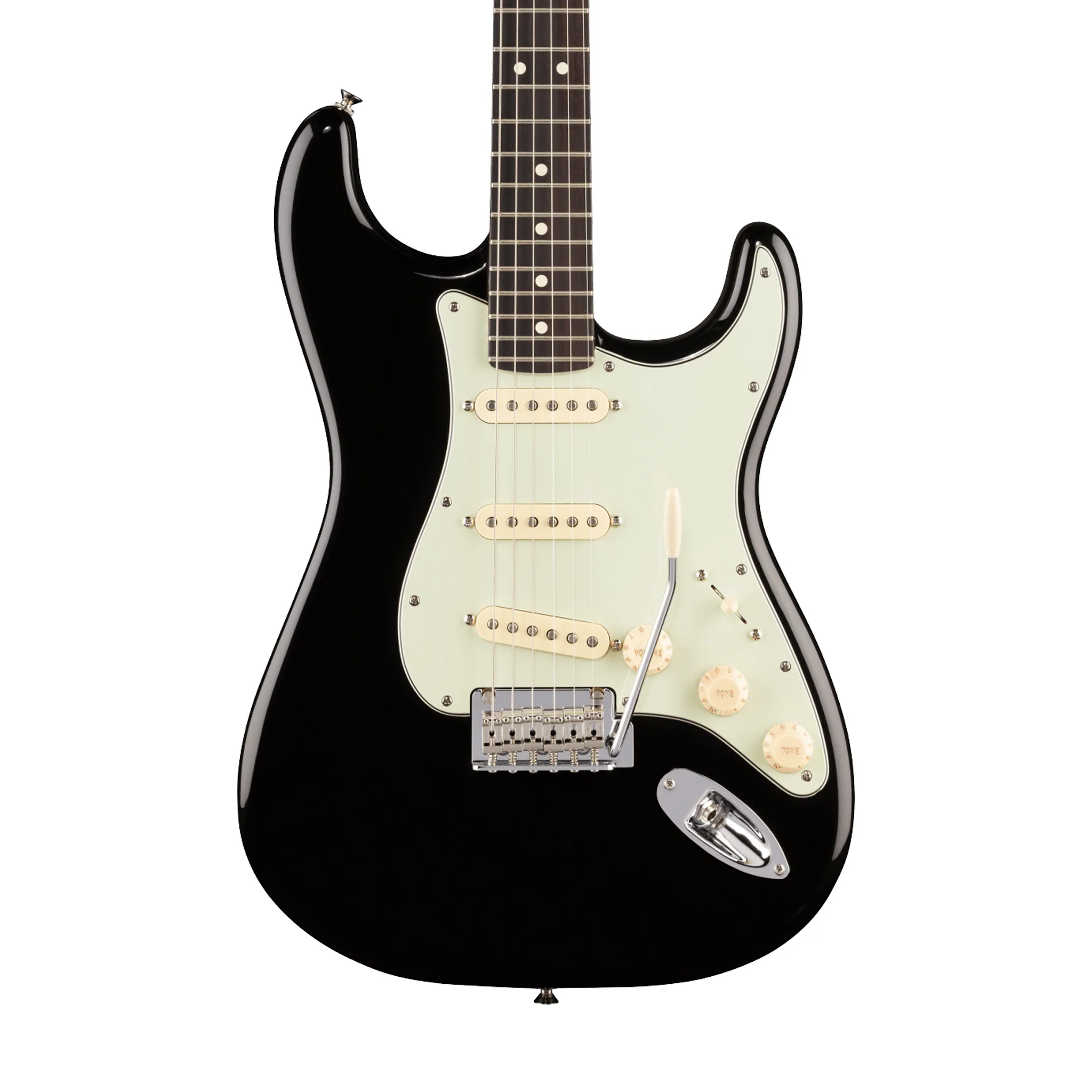 Fender FSR Player II Stratocaster Electric Guitar, RW FB, Black - Image 3