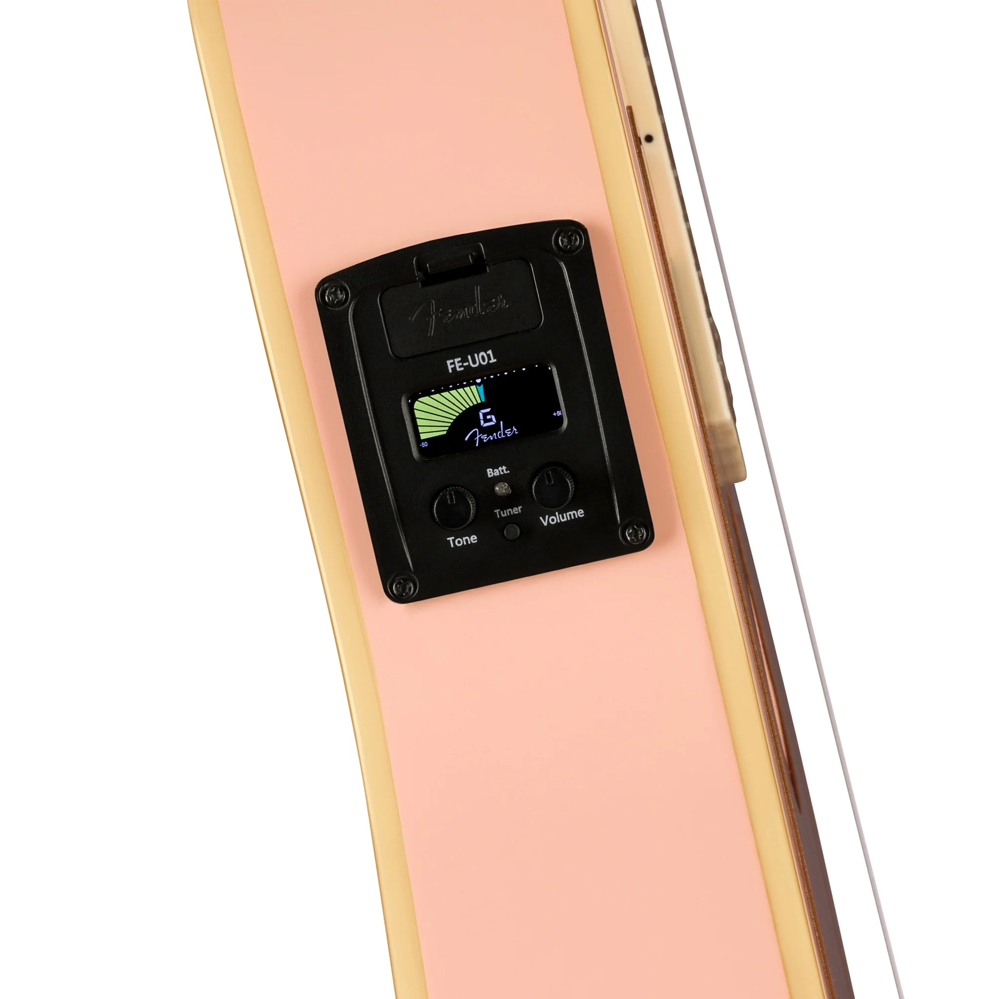 Fender Fullerton Jazzmaster Ukulele, Shell Pink - Image 9