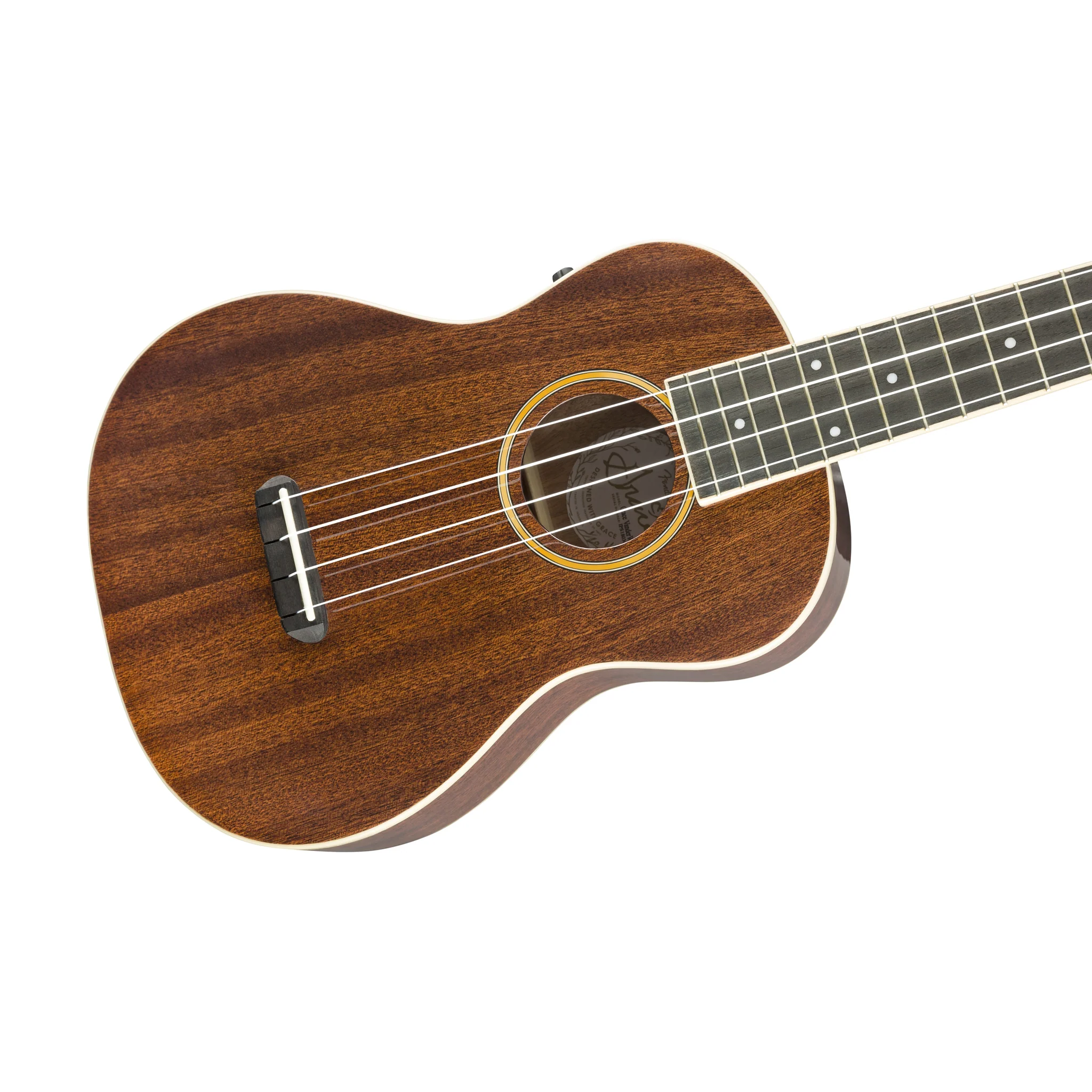 Fender Grace VanderWaal Signature Ukulele w/Bag, Walnut FB, Natural - Image 3