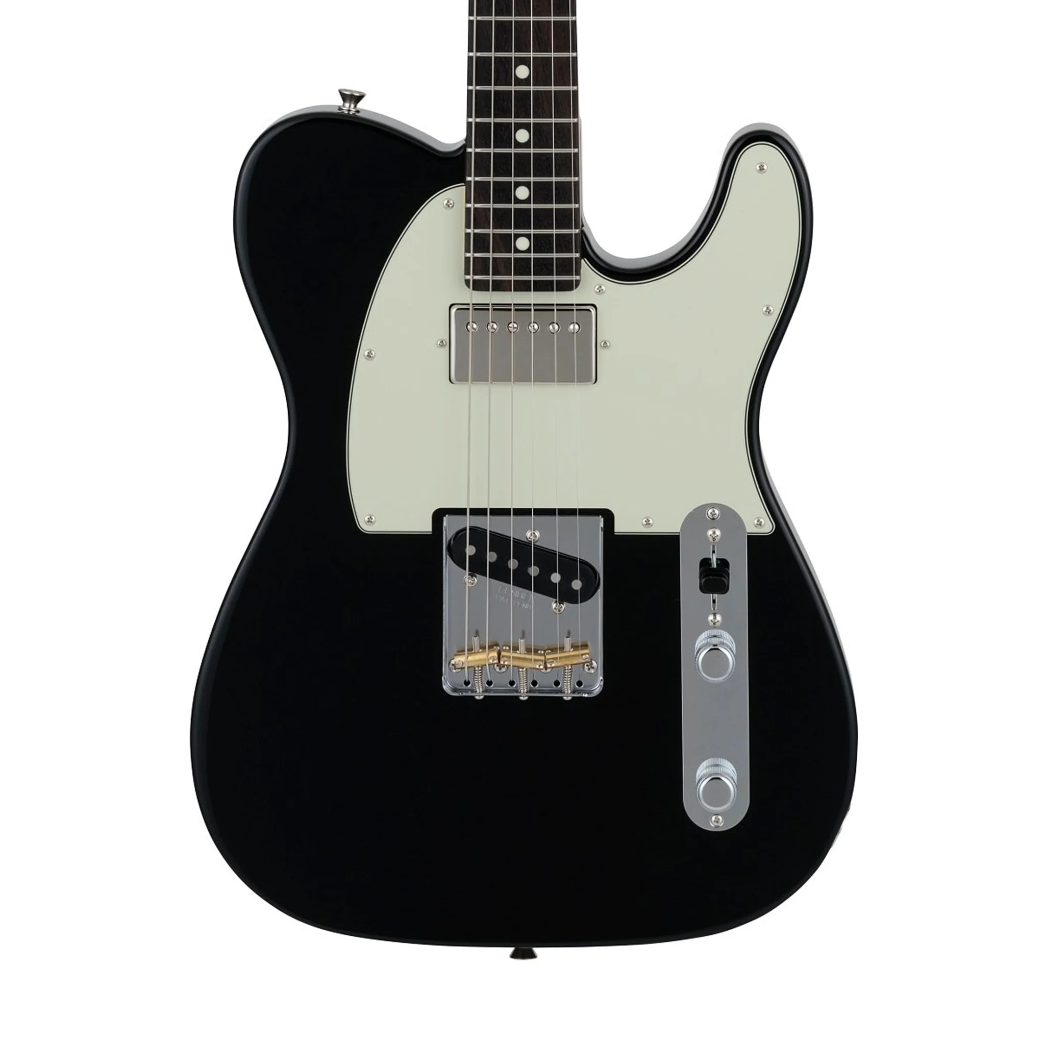 Fender Japan Hybrid II Telecaster SH Electric Guitar, RW FB, Black - Image 3