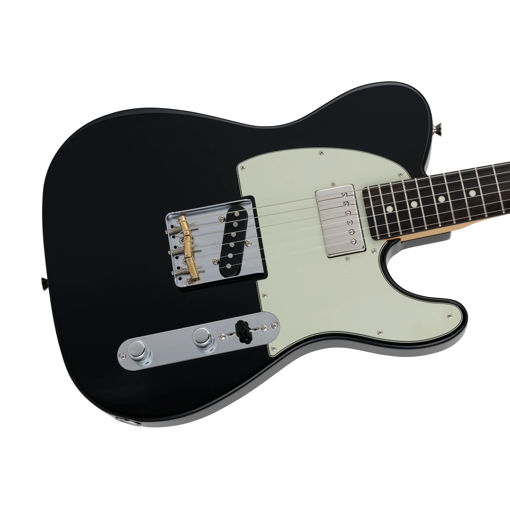 Fender Japan Hybrid II Telecaster SH Electric Guitar, RW FB, Black - Image 5