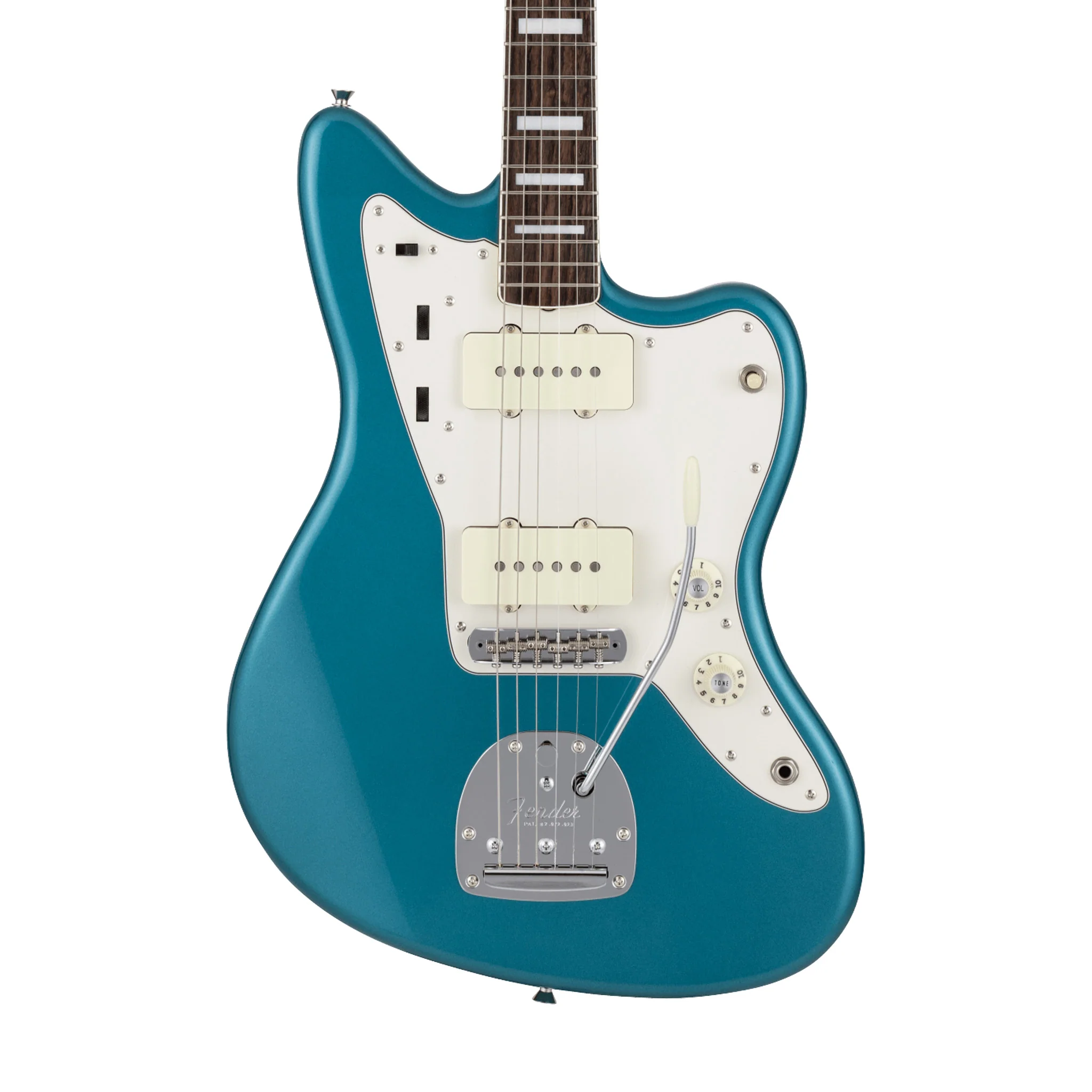 Fender Japan Traditional Late 60s Jazzmaster Electric Guitar, RW FB, Ocean Turquoise Metallic - Image 3