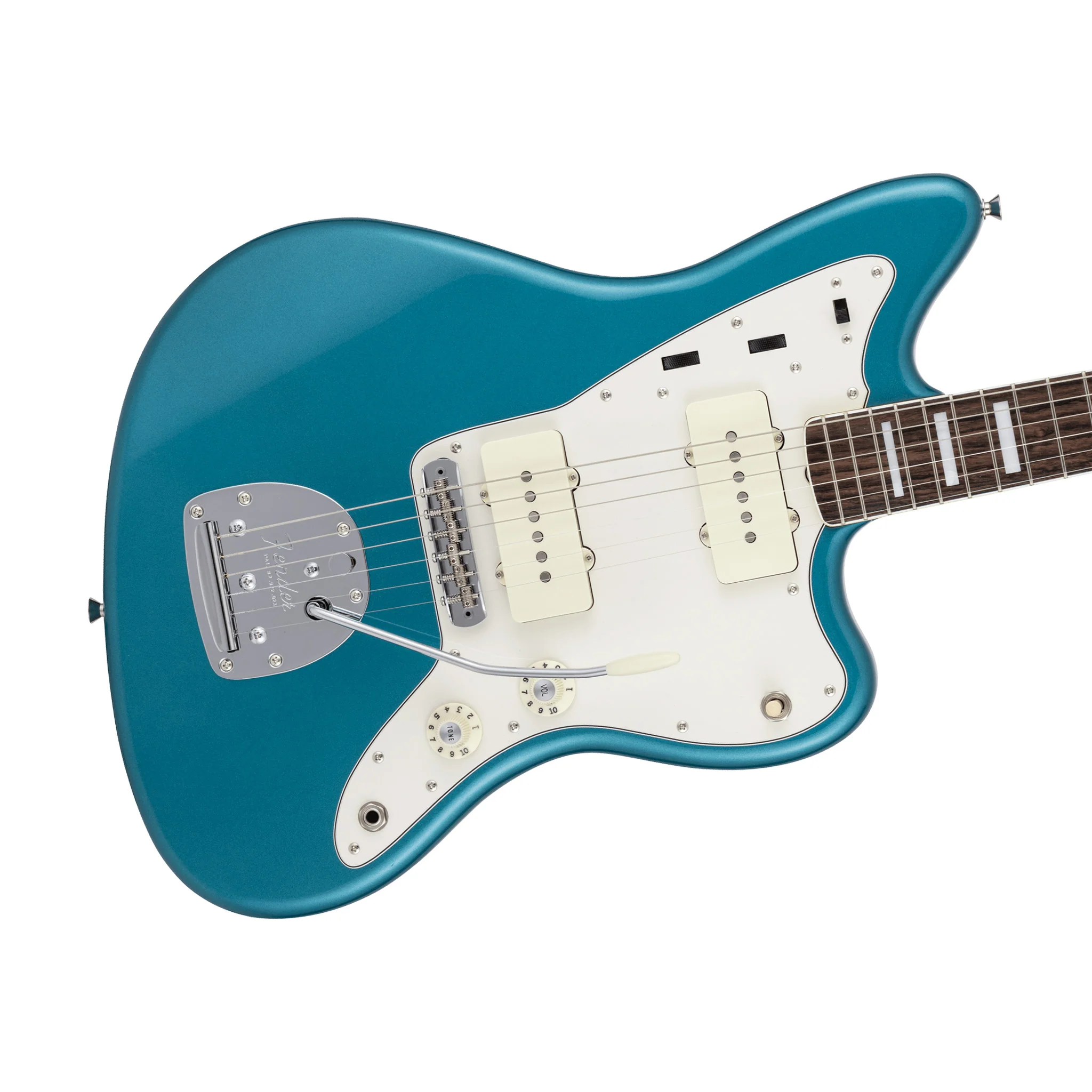 Fender Japan Traditional Late 60s Jazzmaster Electric Guitar, RW FB, Ocean Turquoise Metallic - Image 5