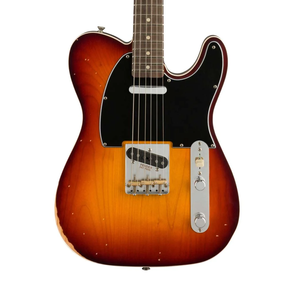 Fender Jason Isbell Custom Telecaster Electric Guitar, RW FB, 3-Colour Chocolate Burst - Image 3
