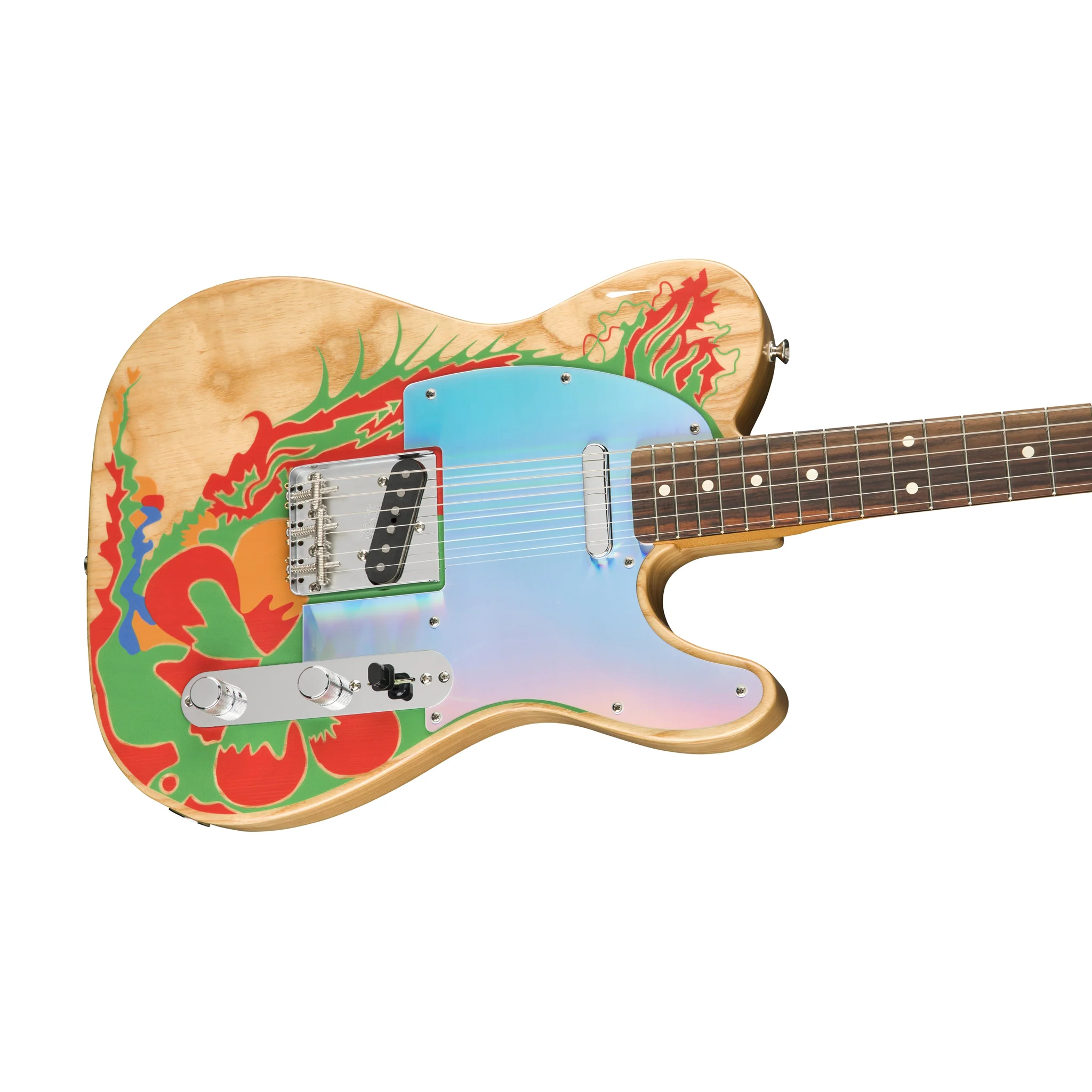 Fender Jimmy Page Dragon Telecaster Electric Guitar, RW FB, Natural - Image 3