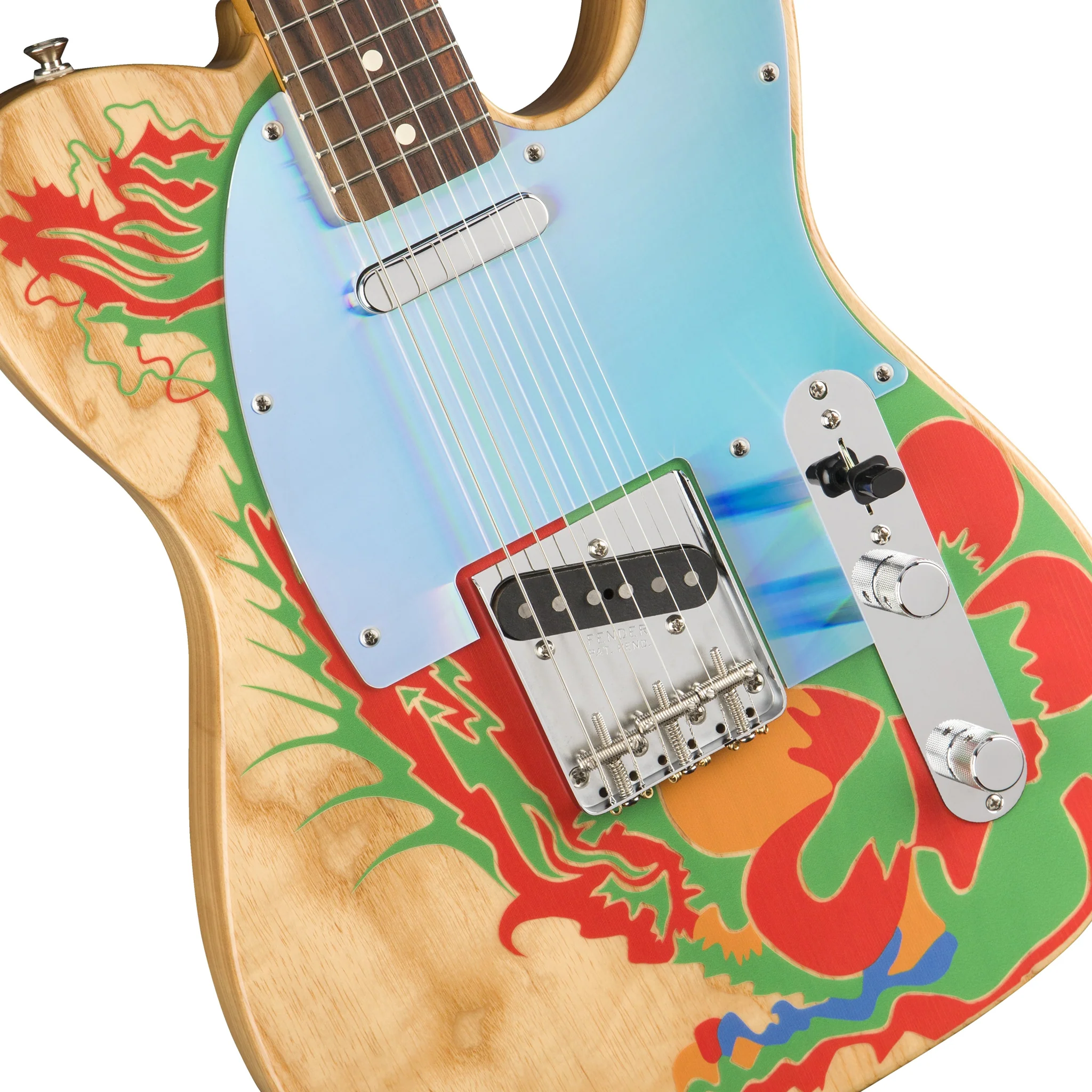 Fender Jimmy Page Dragon Telecaster Electric Guitar, RW FB, Natural - Image 4