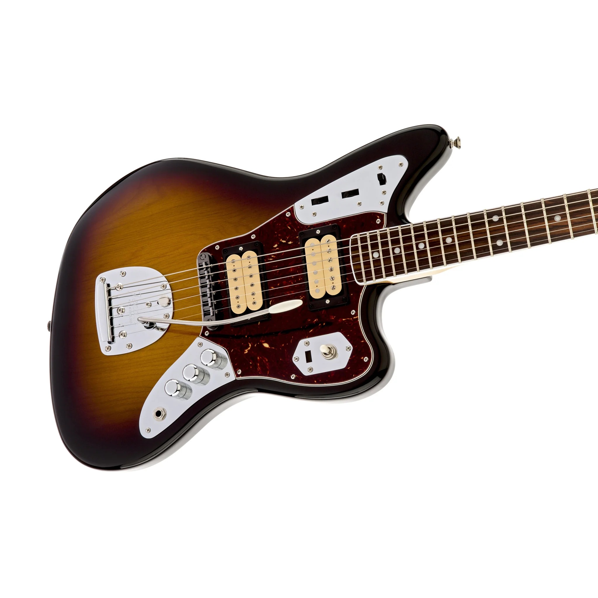 Fender Kurt Cobain Signature Jaguar Electric Guitar w/Case, 3-Color Sunburst - Image 3