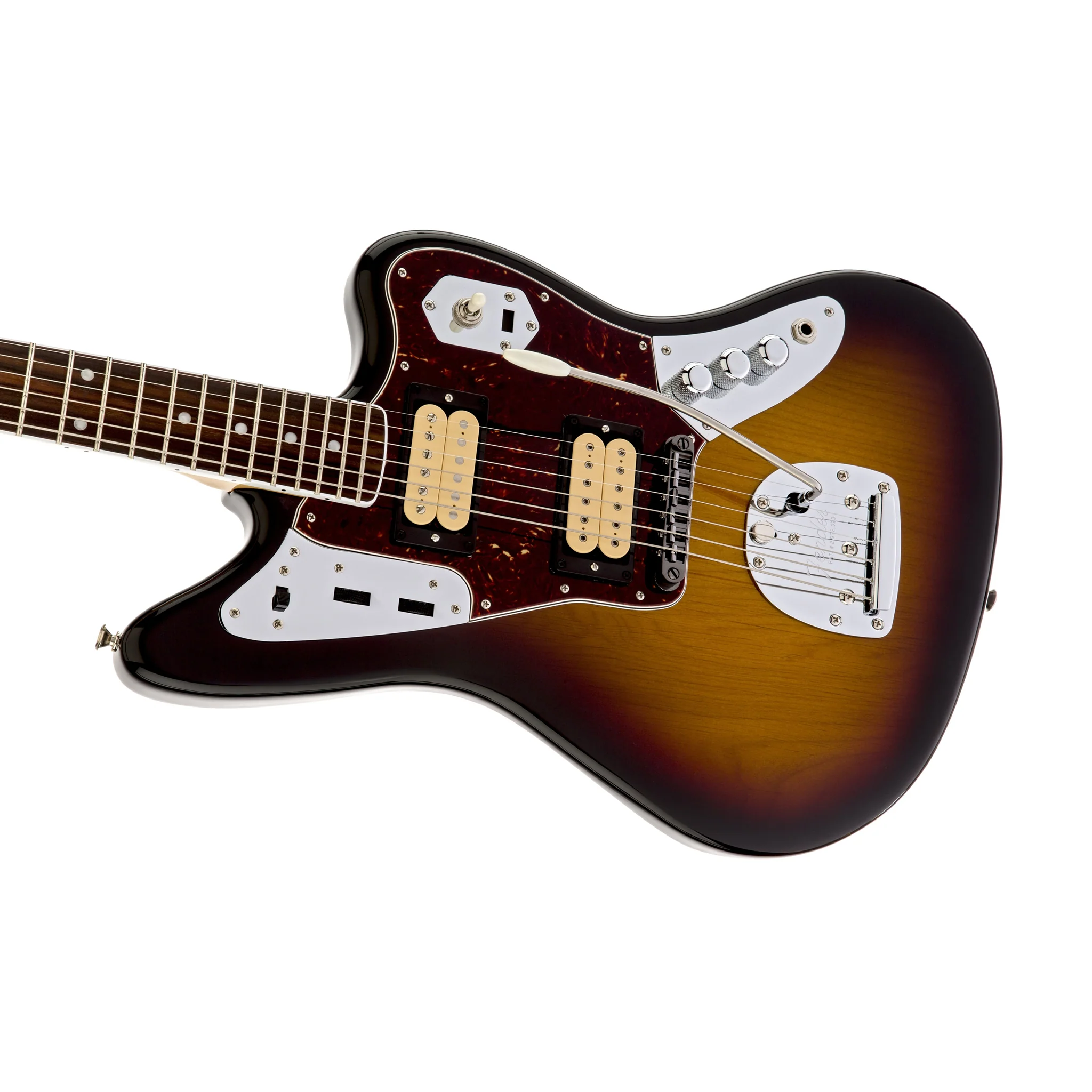 Fender Kurt Cobain Signature Jaguar Electric Guitar w/Case, 3-Color Sunburst - Image 4