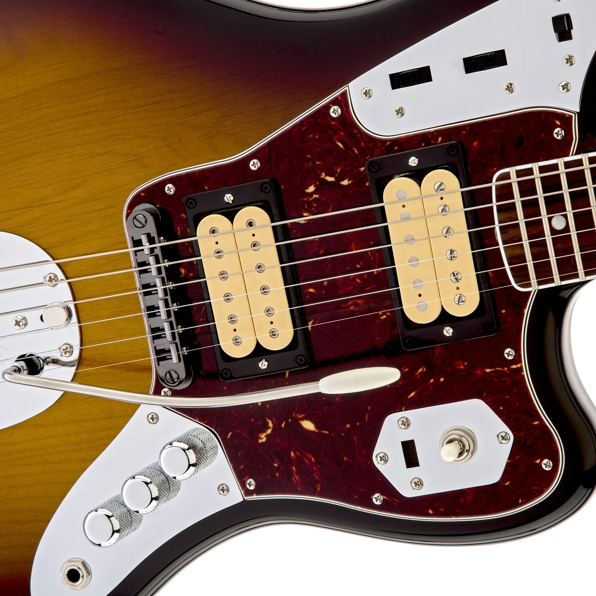 Fender Kurt Cobain Signature Jaguar Electric Guitar w/Case, 3-Color Sunburst - Image 5