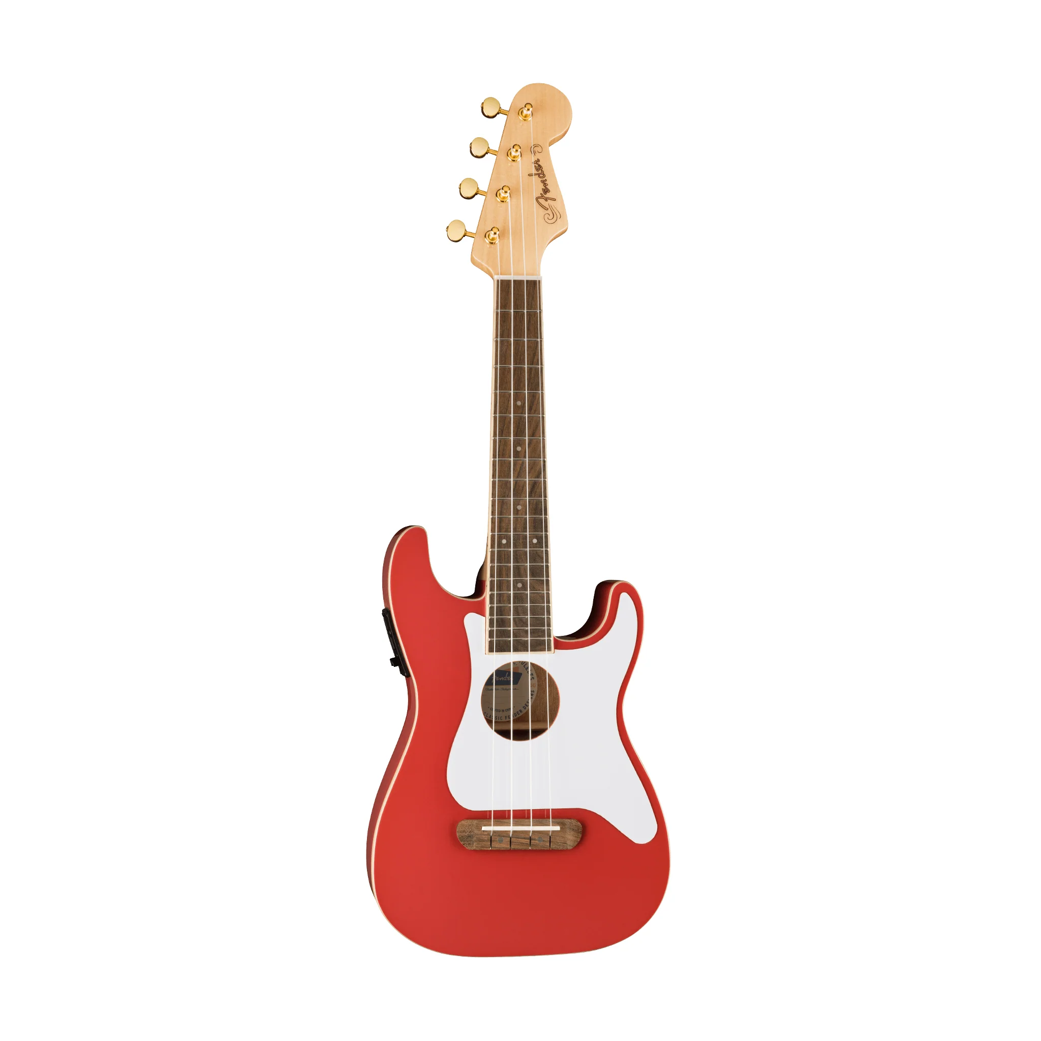 Fender Limited Edition Fullerton Stratocaster Ukulele, Fiesta Red - Image 3