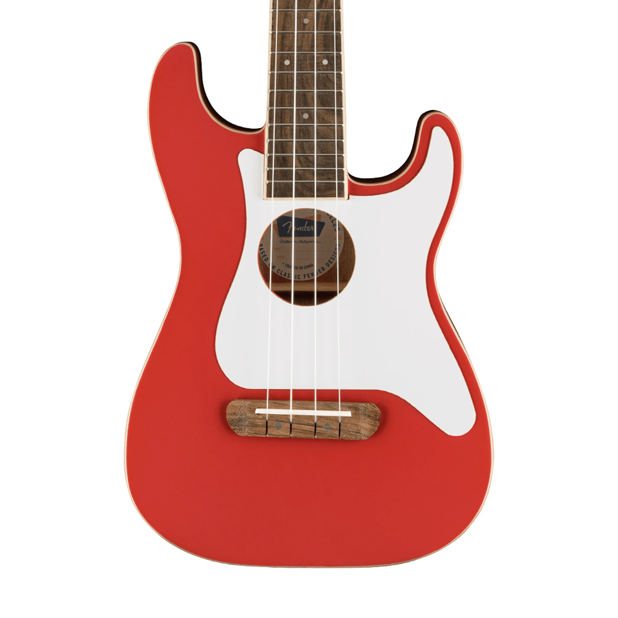Fender Limited Edition Fullerton Stratocaster Ukulele, Fiesta Red - Image 4