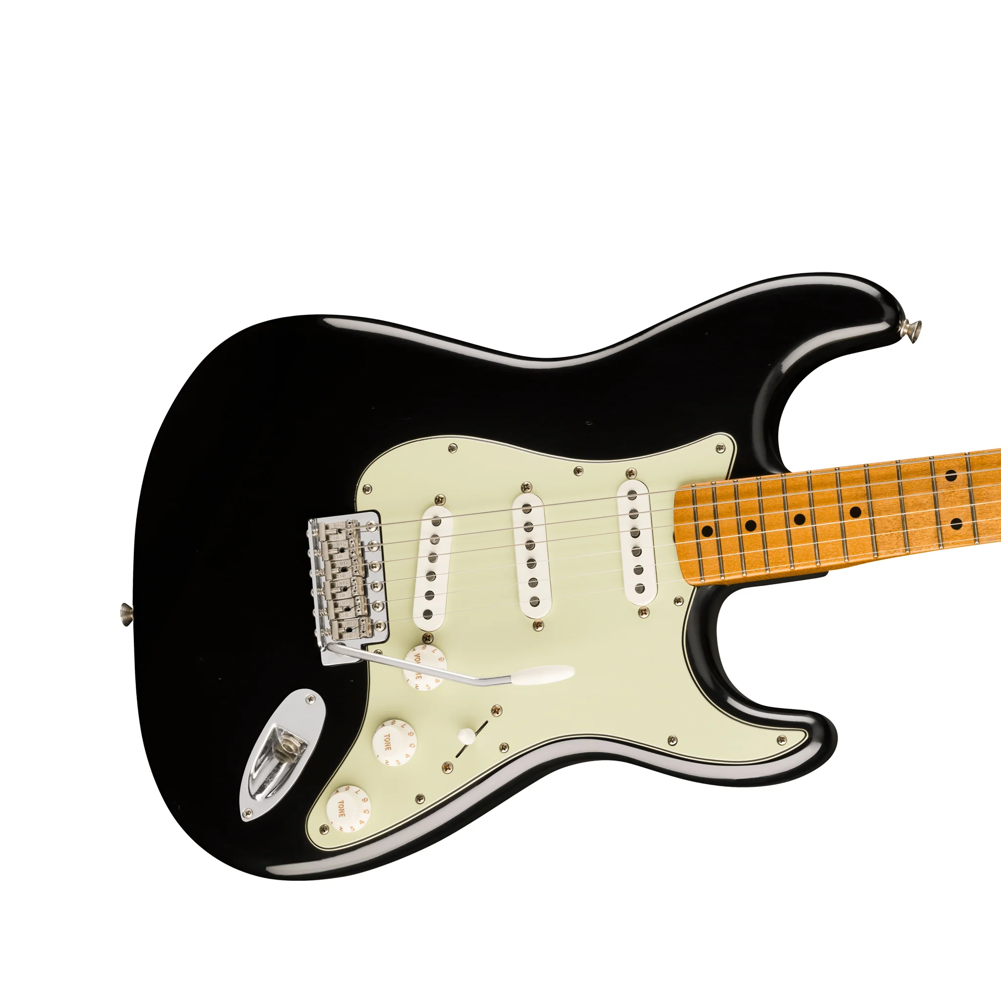 Fender Limited Edition Vintera II Roadworn 60s Stratocaster Electric Guitar, Maple FB, Black - Image 5