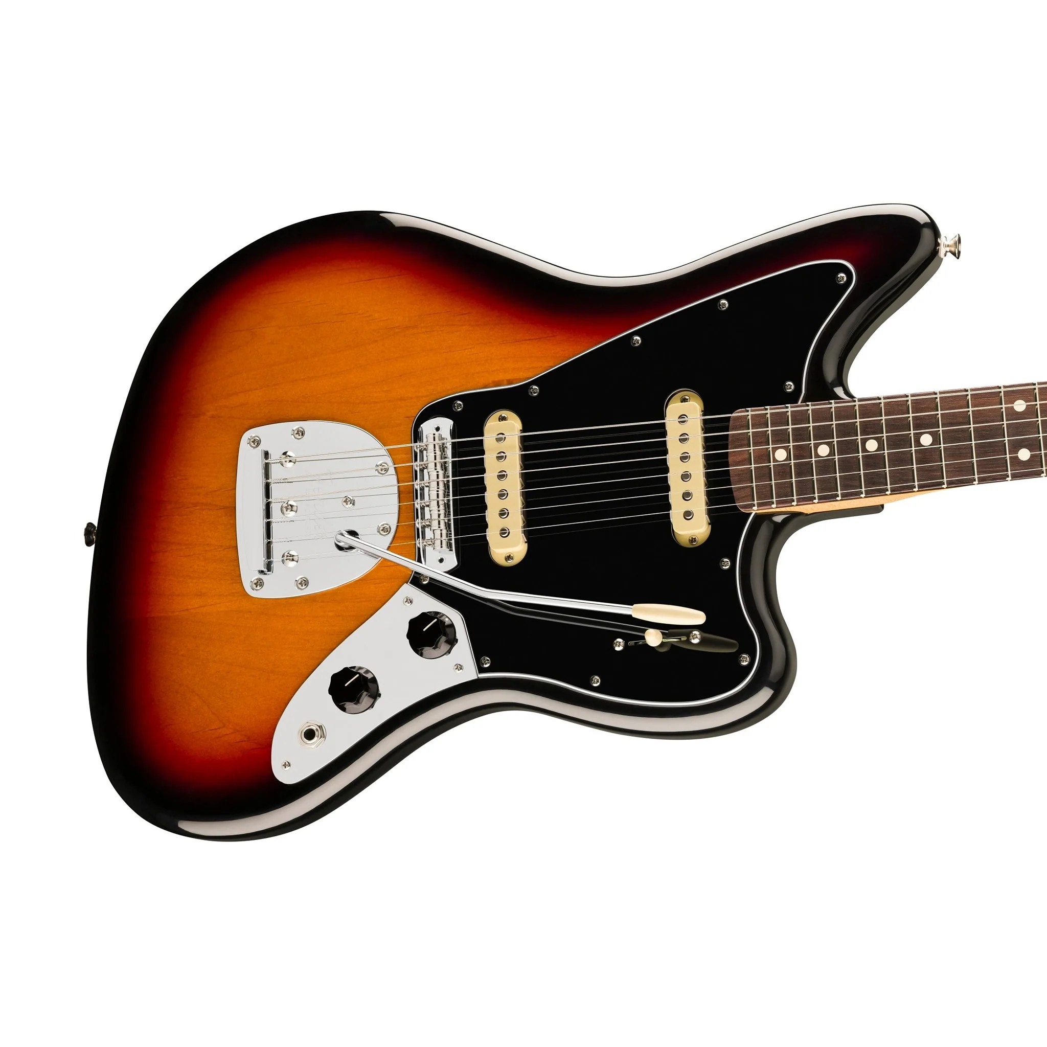 Fender Player II Jaguar Electric Guitar, RW FB, 3-Tone Sunburst - Image 5