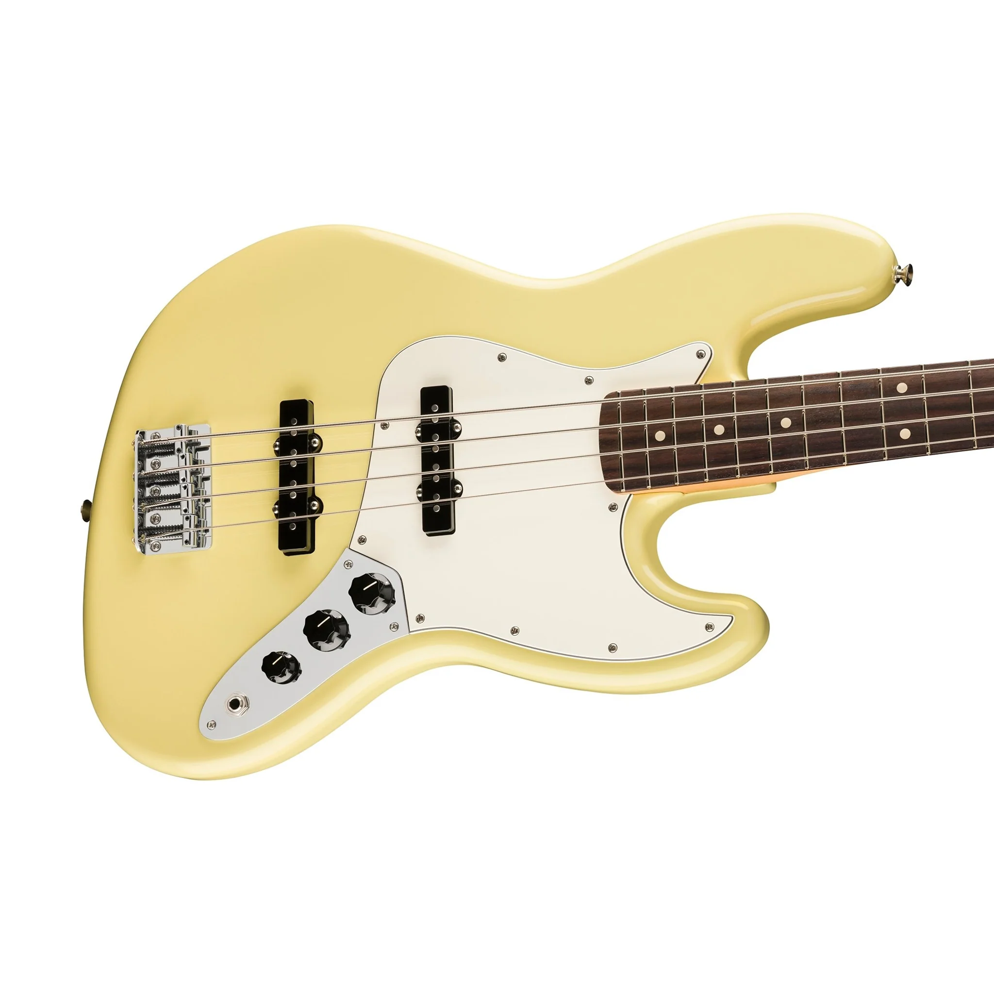 Fender Player II Jazz Bass Guitar, RW FB, Hialeah Yellow - Image 5