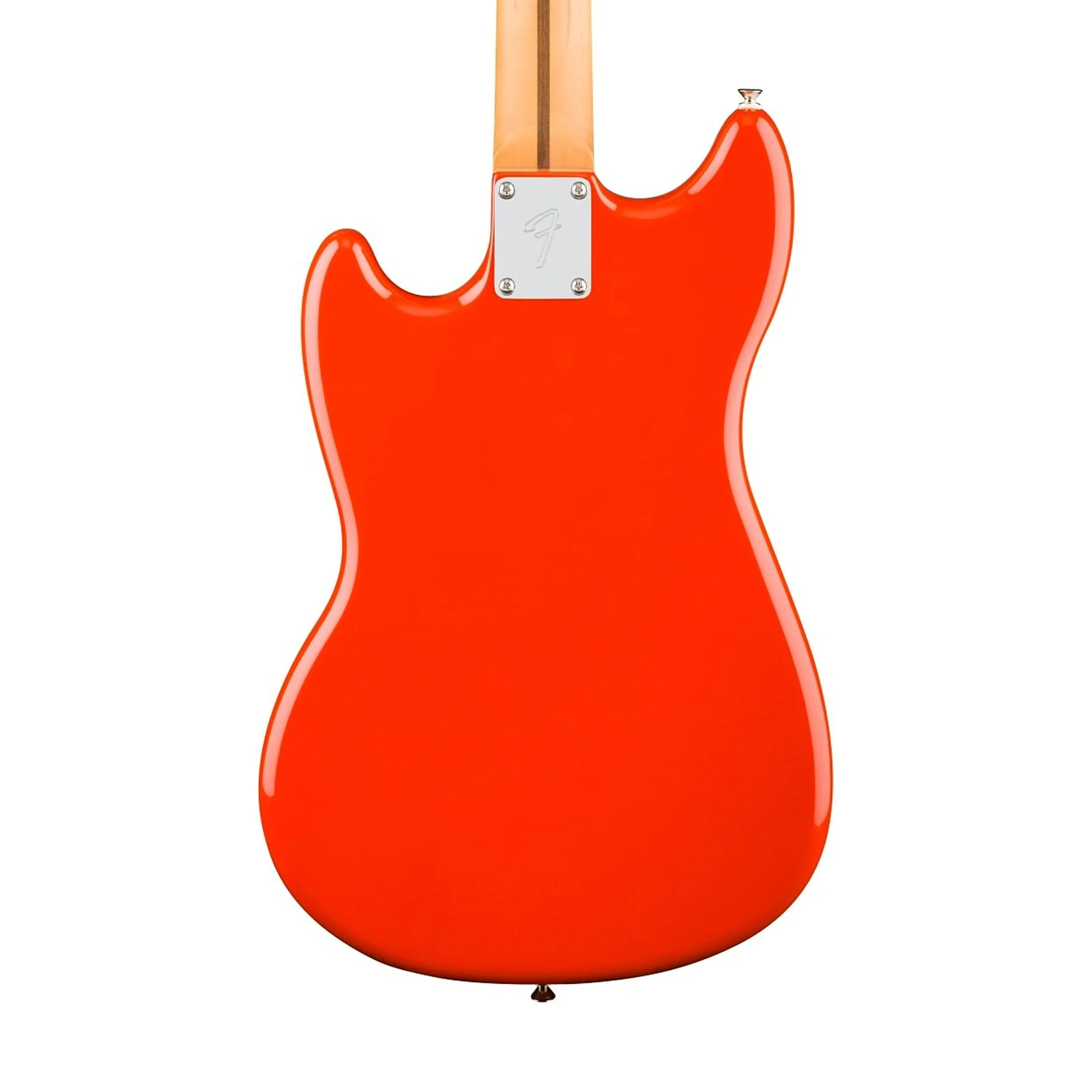 Fender Player II Mustang Bass PJ Guitar, RW FB, Coral Red - Image 4