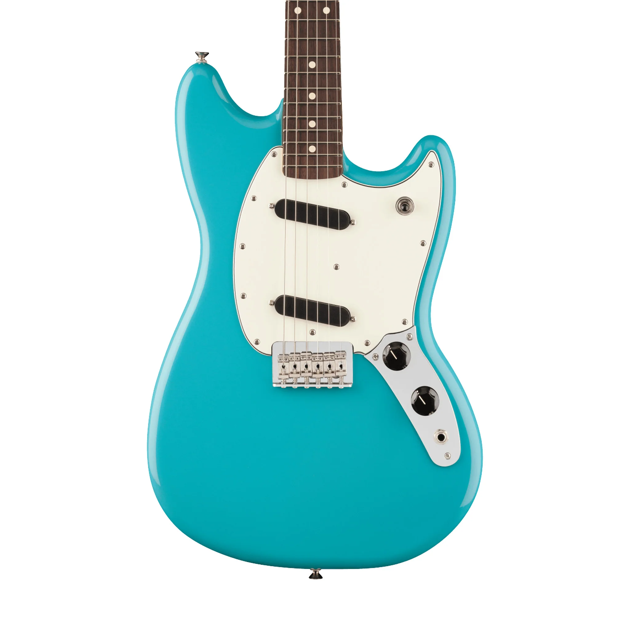 Fender Player II Mustang Electric Guitar, RW FB, Aquatone Blue - Image 3