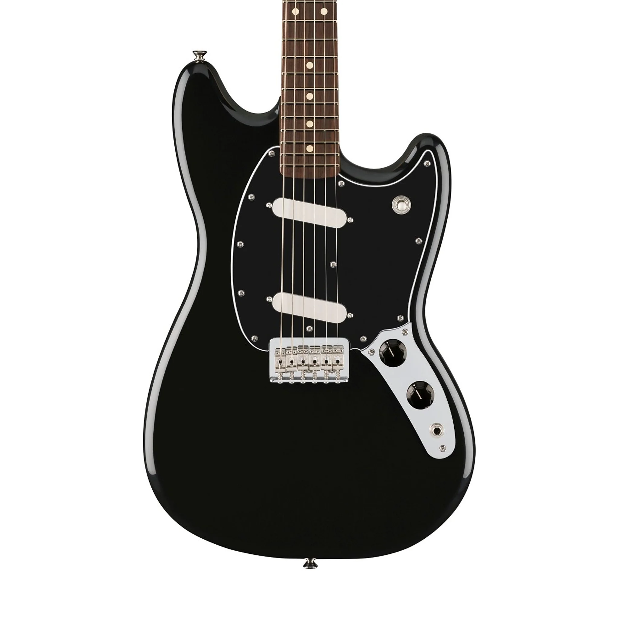 Fender Player II Mustang Electric Guitar, RW FB, Black - Image 3