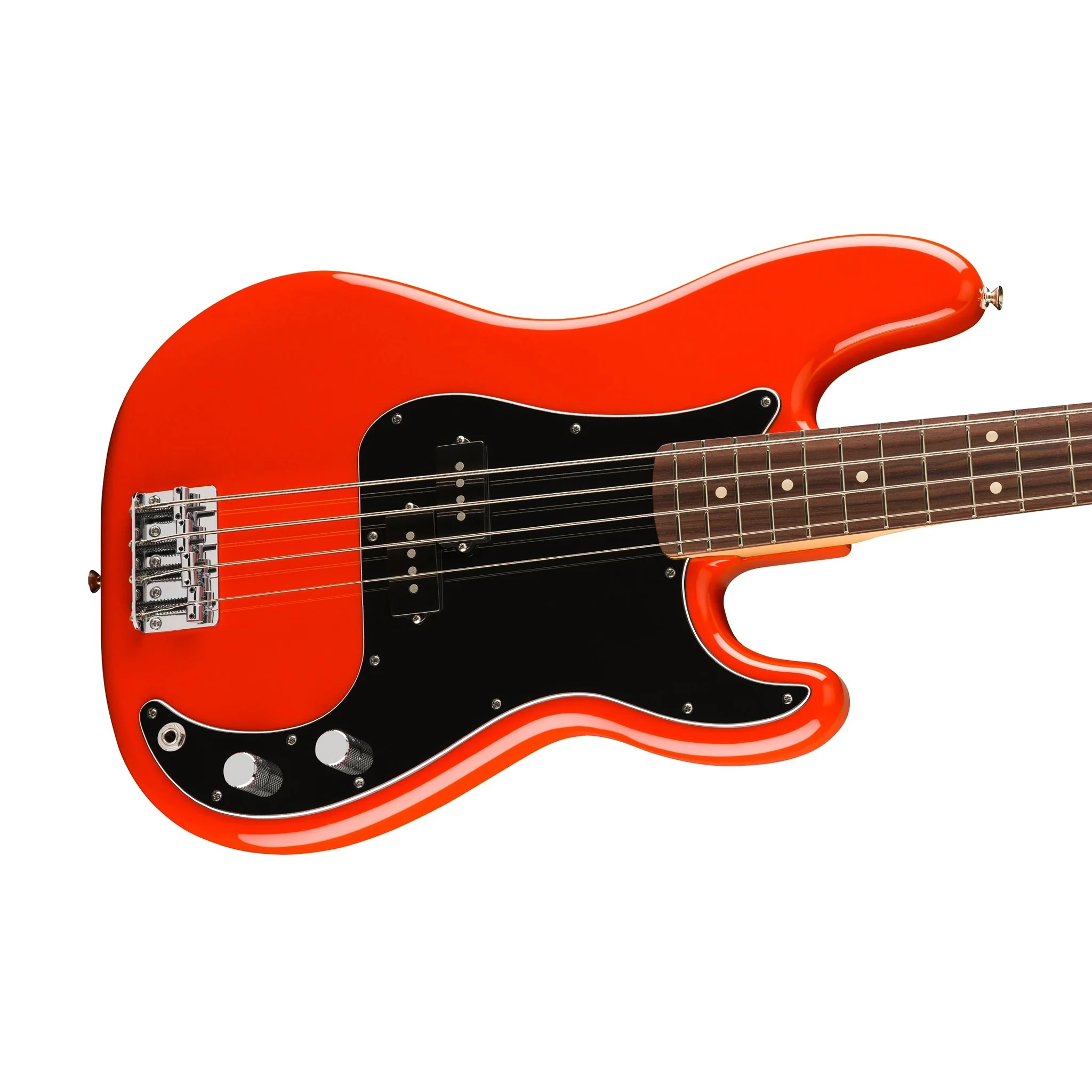 Fender Player II Precision Bass Guitar, RW FB, Coral Red - Image 5