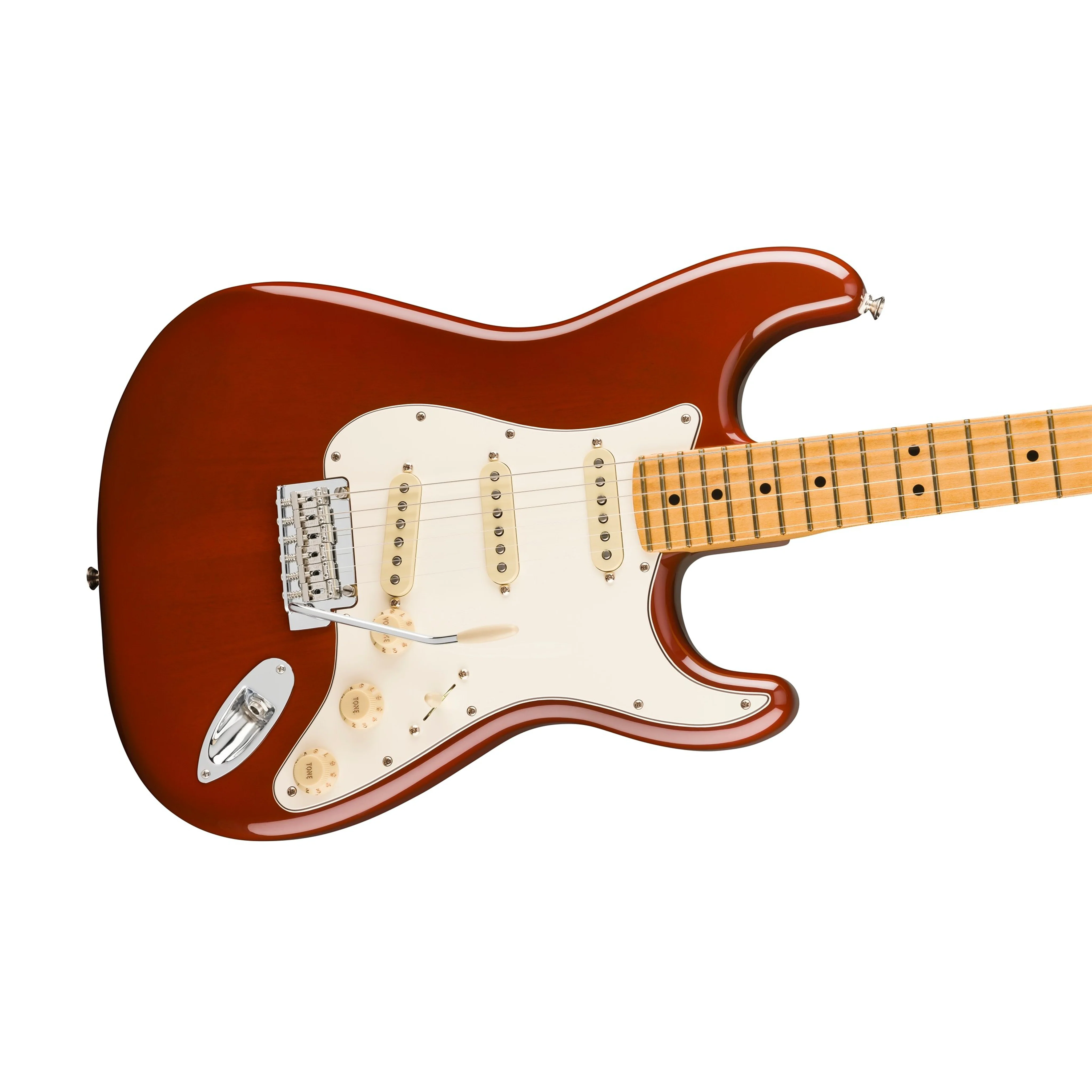 Fender Player II Stratocaster Electric Guitar, Maple FB, Transparent Mocha Burst - Image 3