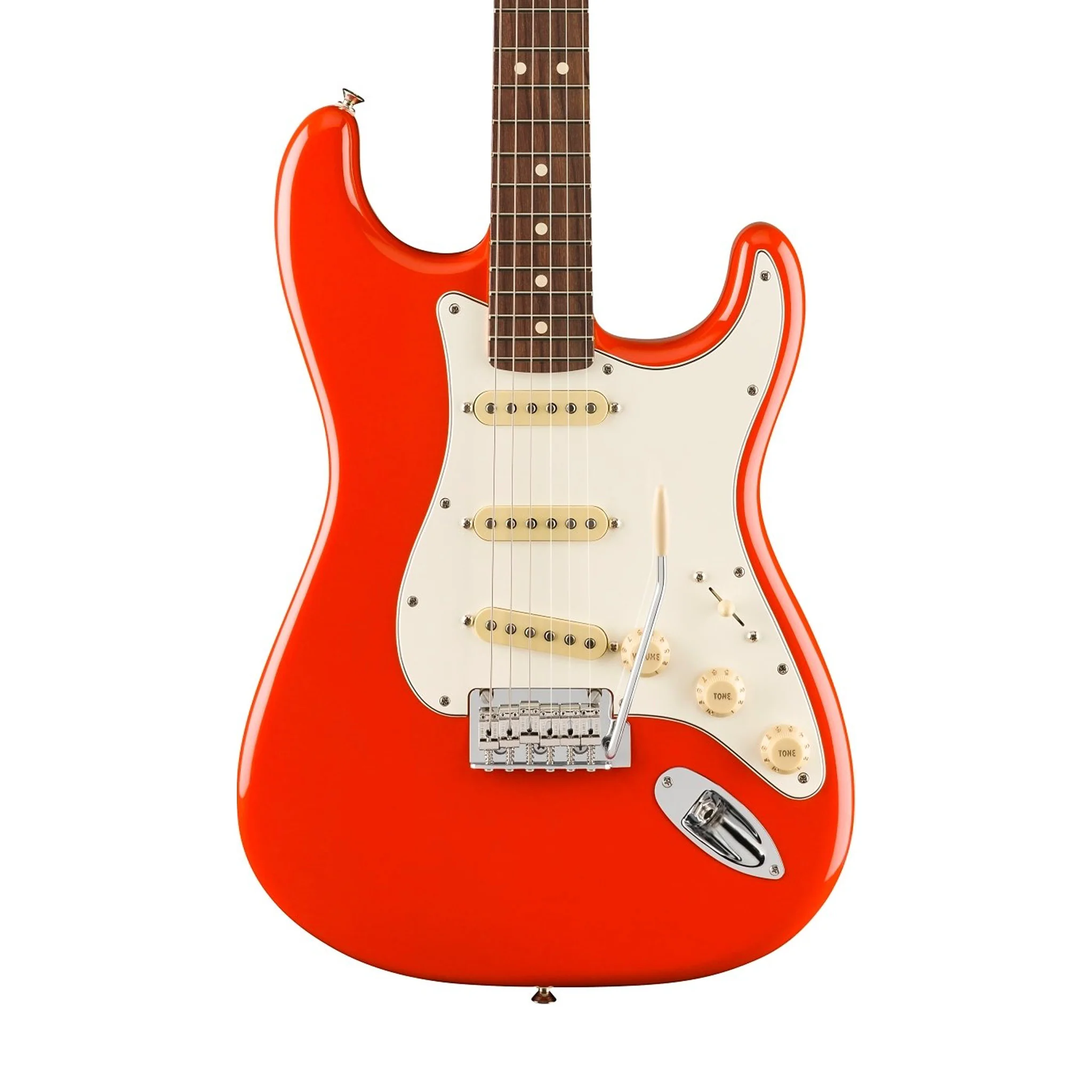 Fender Player II Stratocaster Electric Guitar, RW FB, Coral Red - Image 3