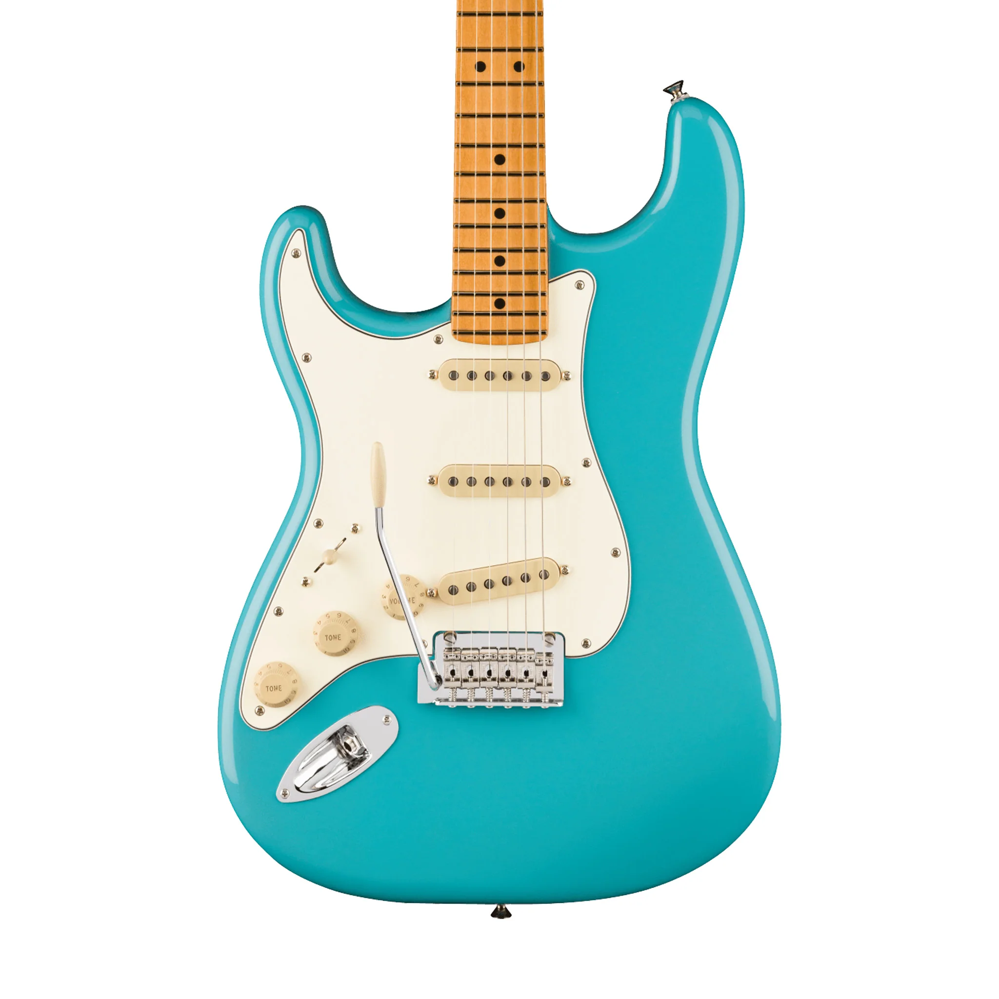 Fender Player II Stratocaster Left-Handed Electric Guitar, Maple FB, Aquatone Blue - Image 3