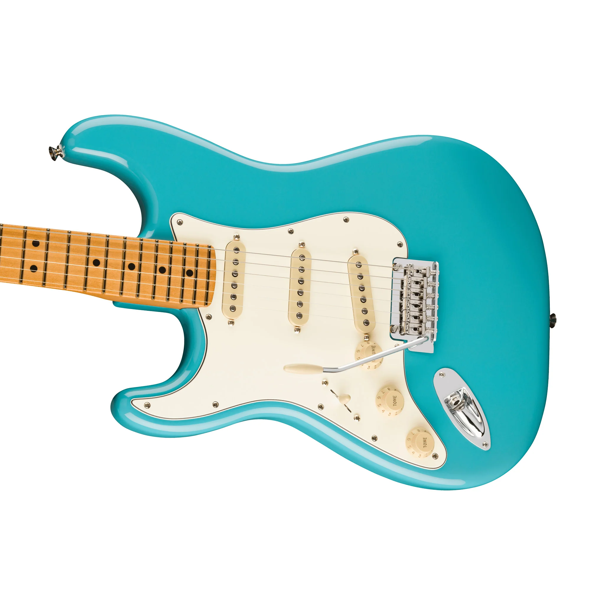 Fender Player II Stratocaster Left-Handed Electric Guitar, Maple FB, Aquatone Blue - Image 5