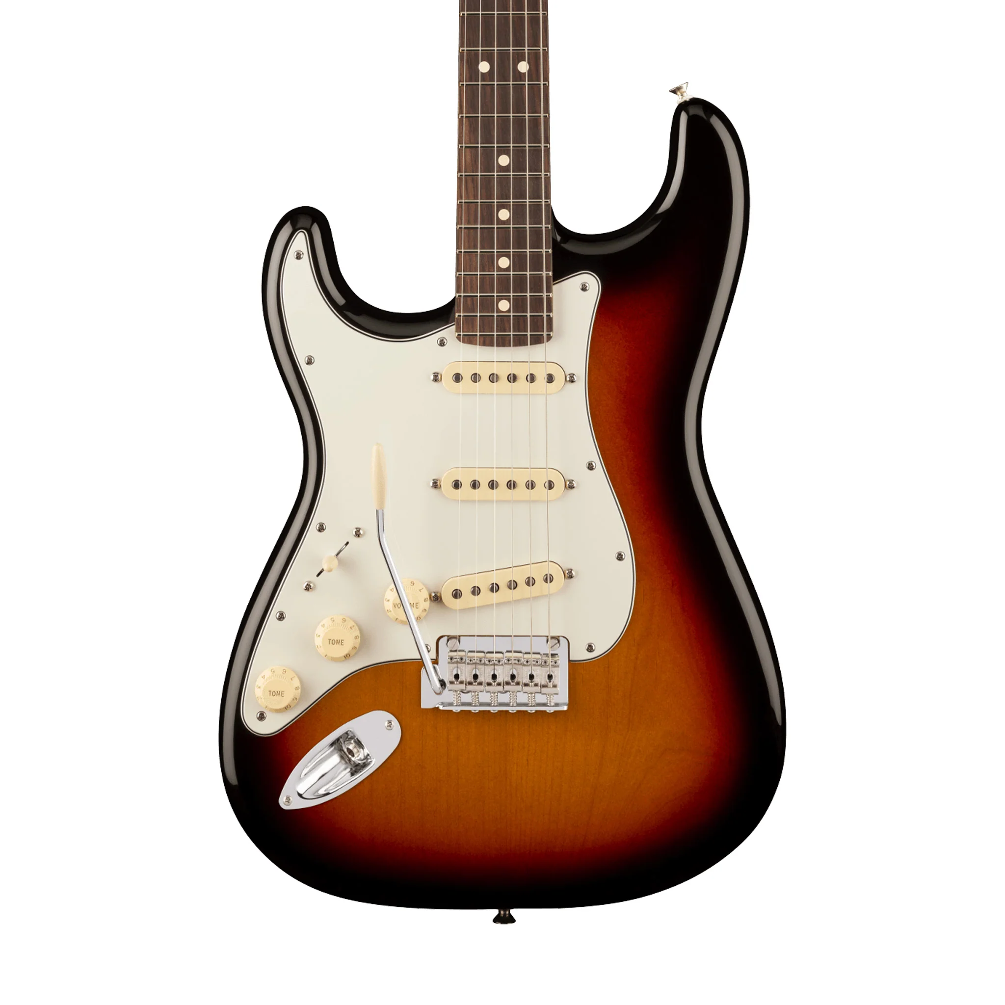 Fender Player II Stratocaster Left-Handed Electric Guitar, RW FB, 3 Tone Sunburst - Image 3