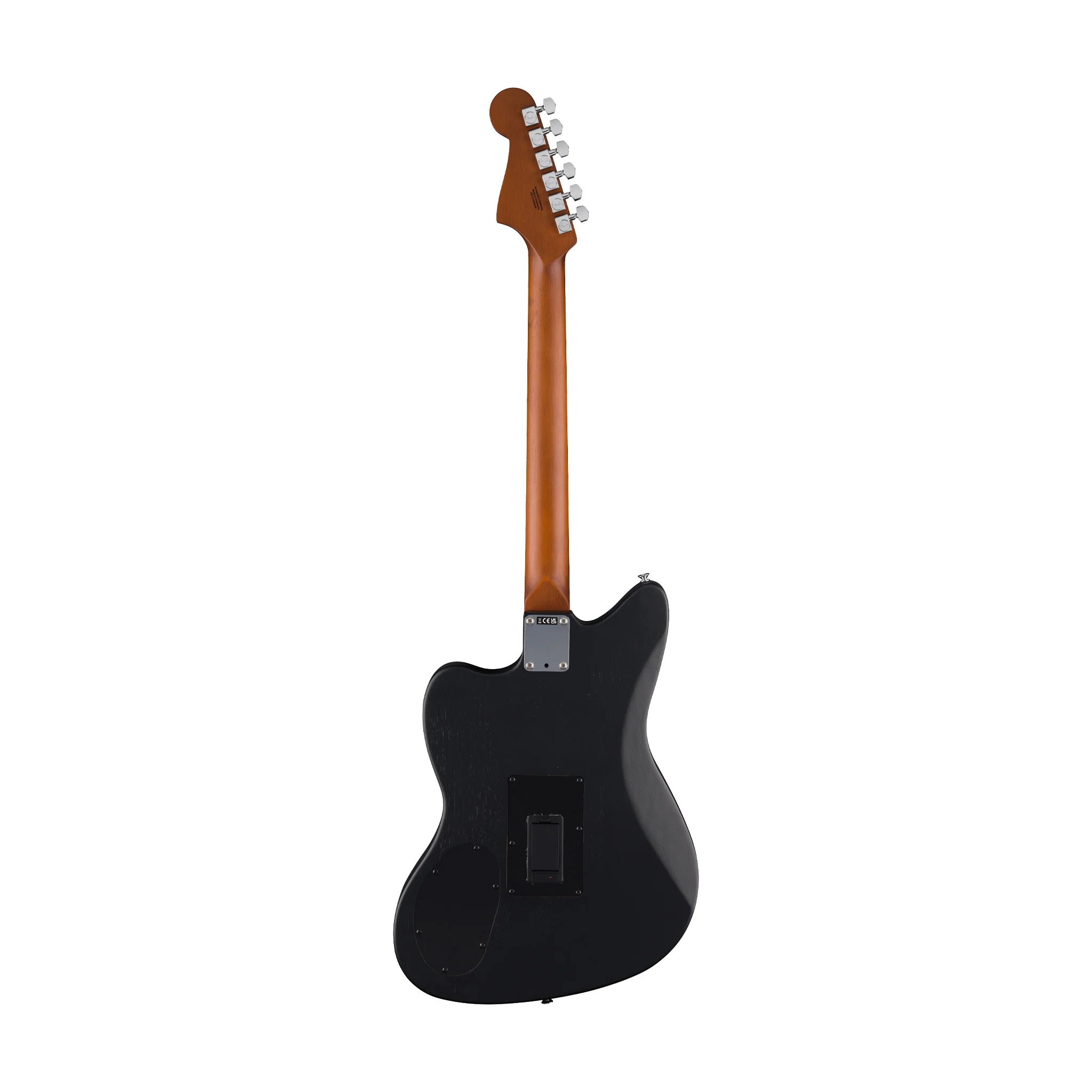 Fender Standard Acoustasonic Jazzmaster Guitar, RW FB, Black - Image 2