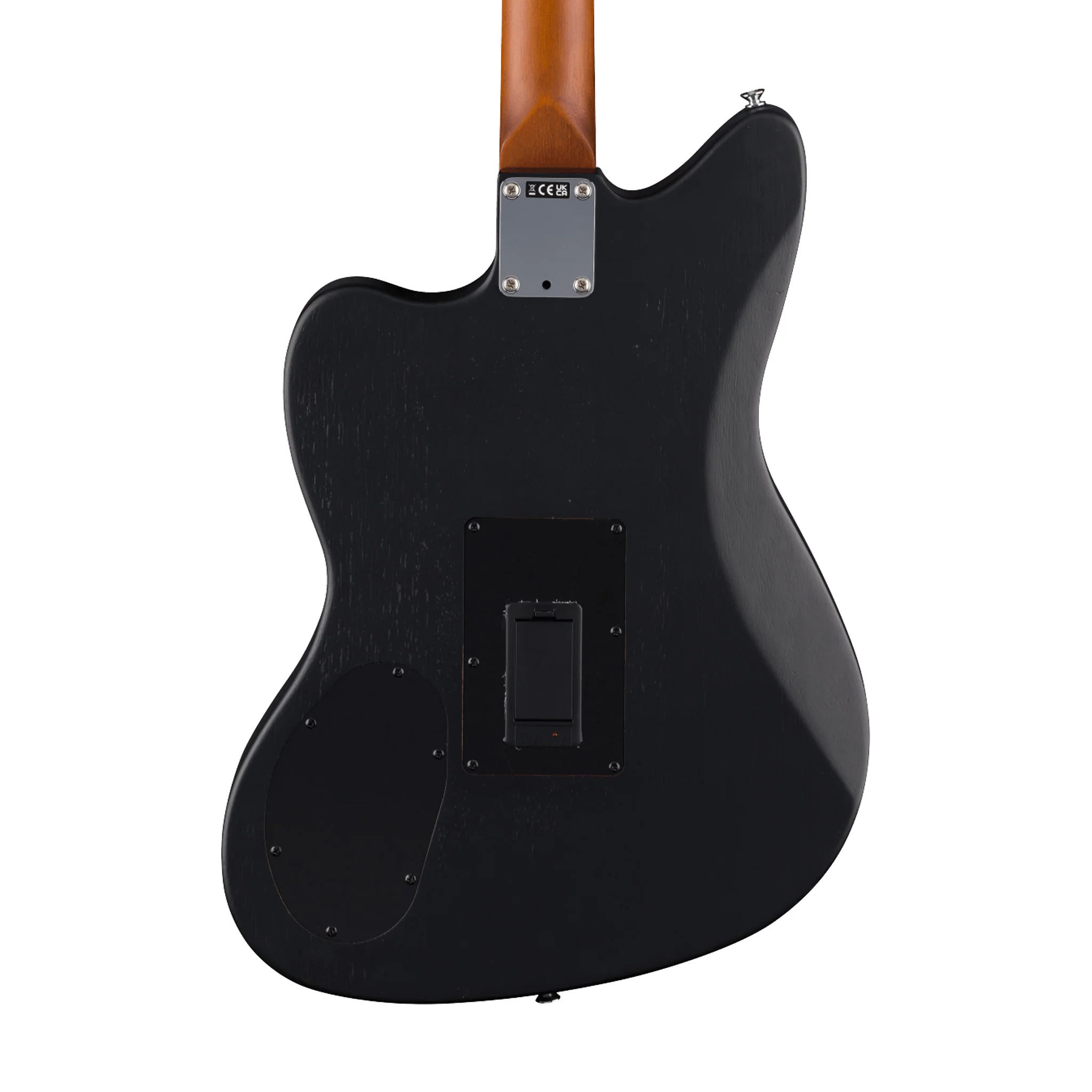 Fender Standard Acoustasonic Jazzmaster Guitar, RW FB, Black - Image 4