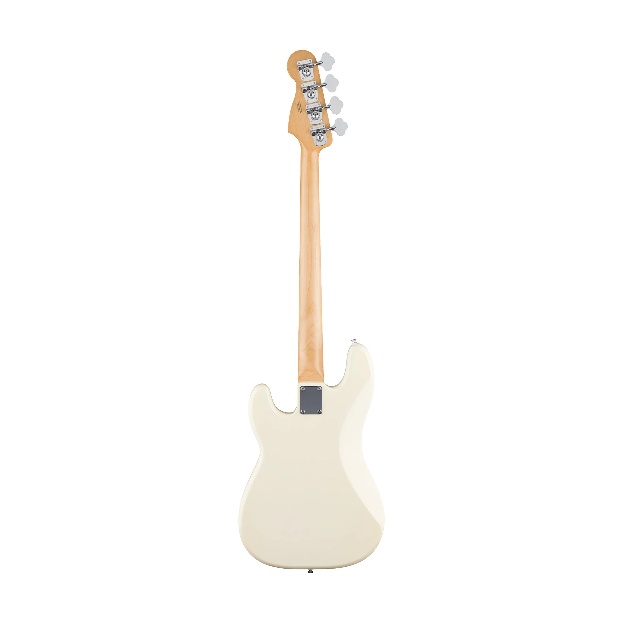 Fender Standard Precision Bass Guitar, Maple FB, Olympic White - Image 2