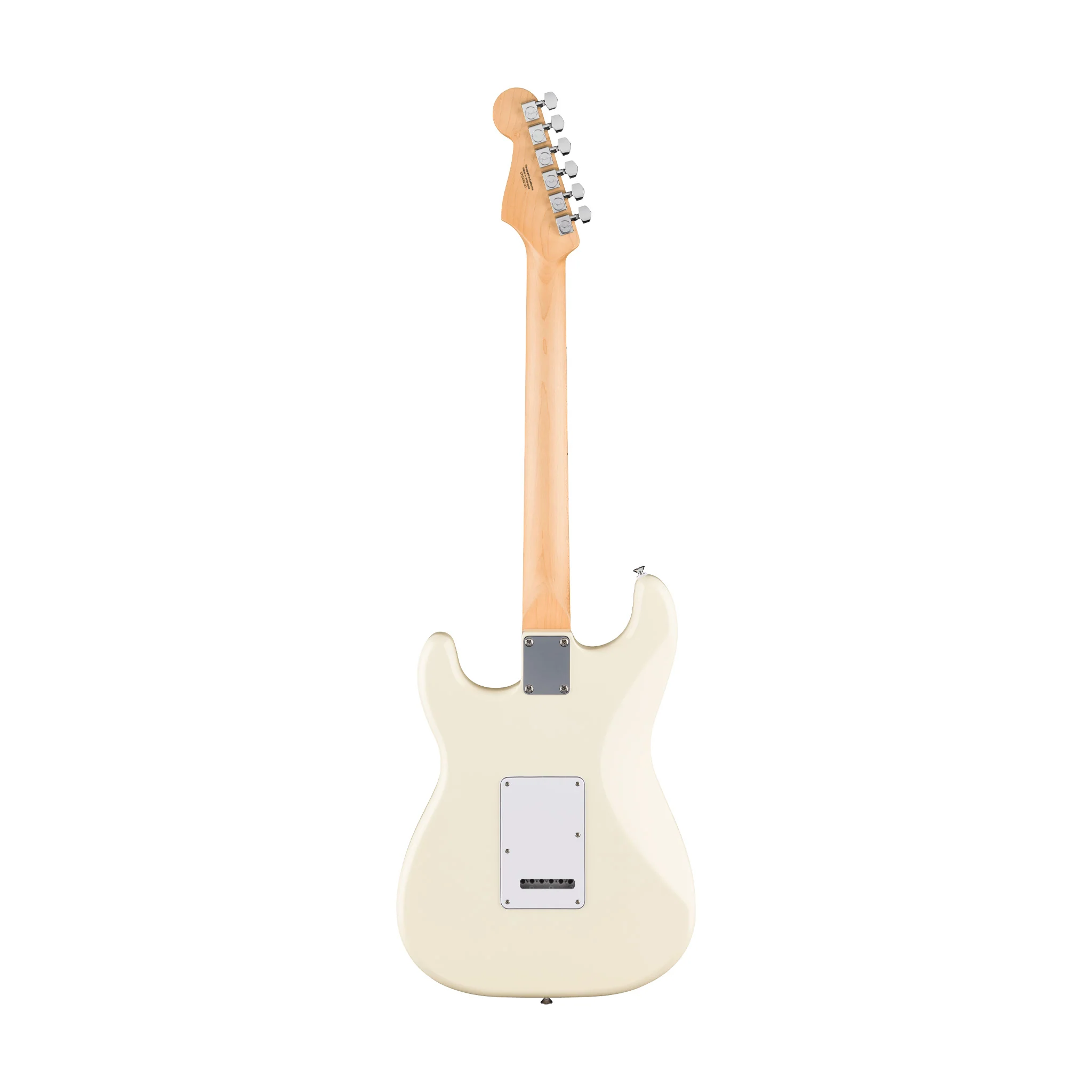 Fender Standard Stratocaster Electric Guitar, Maple FB, Olympic White - Image 2