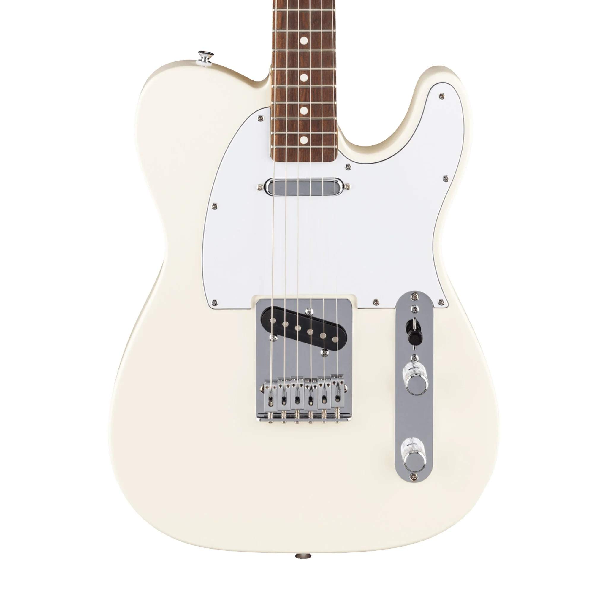 Fender Standard Telecaster Electric Guitar, Laurel FB, Olympic White - Image 3