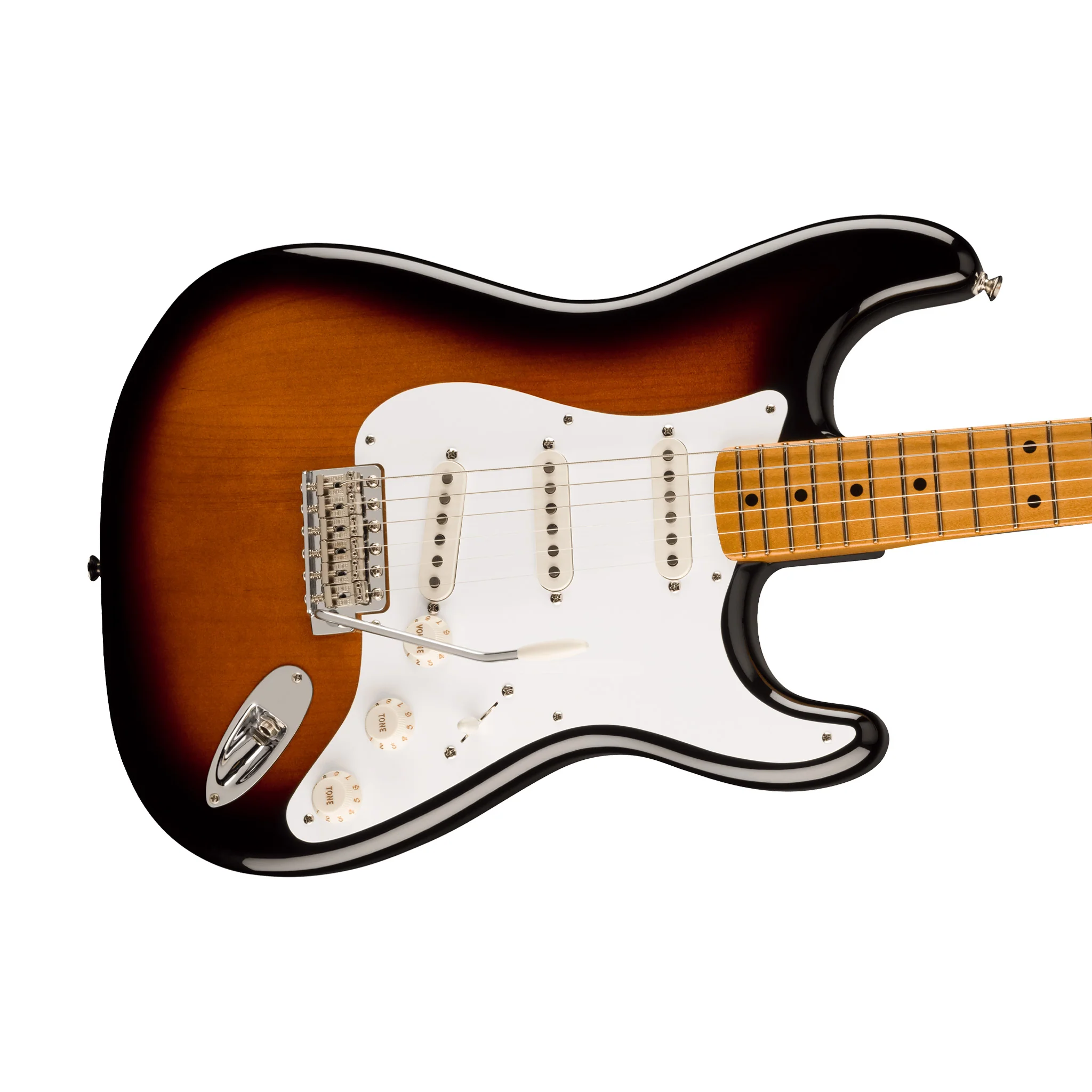 Fender Vintera II 50s Stratocaster Electric Guitar, Maple FB, 2-Tone Sunburst - Image 5