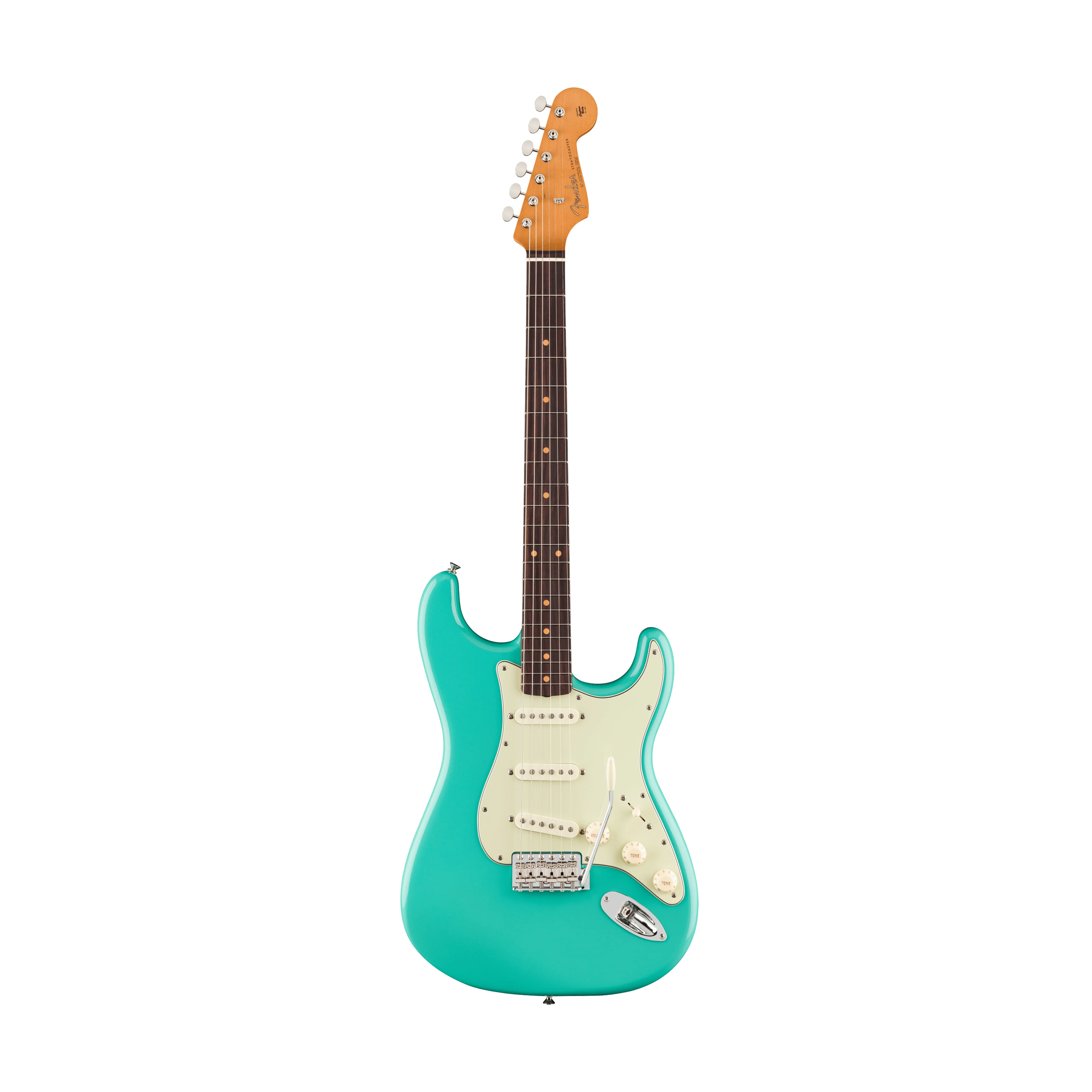 Fender Vintera III Early 60s Stratocaster Electric Guitar, RW FB, Sea Foam Green
