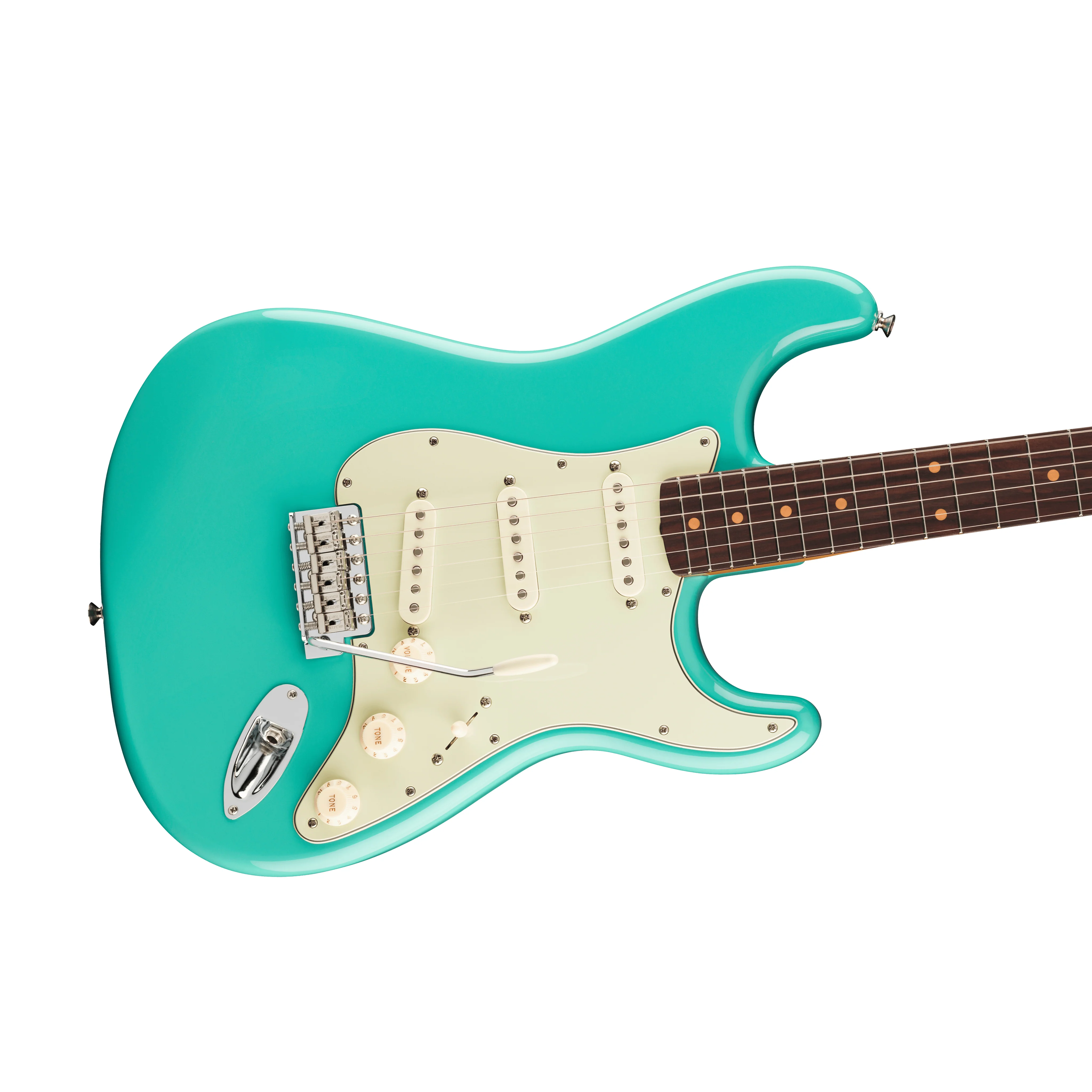 Fender Vintera III Early 60s Stratocaster Electric Guitar, RW FB, Sea Foam Green - Image 5