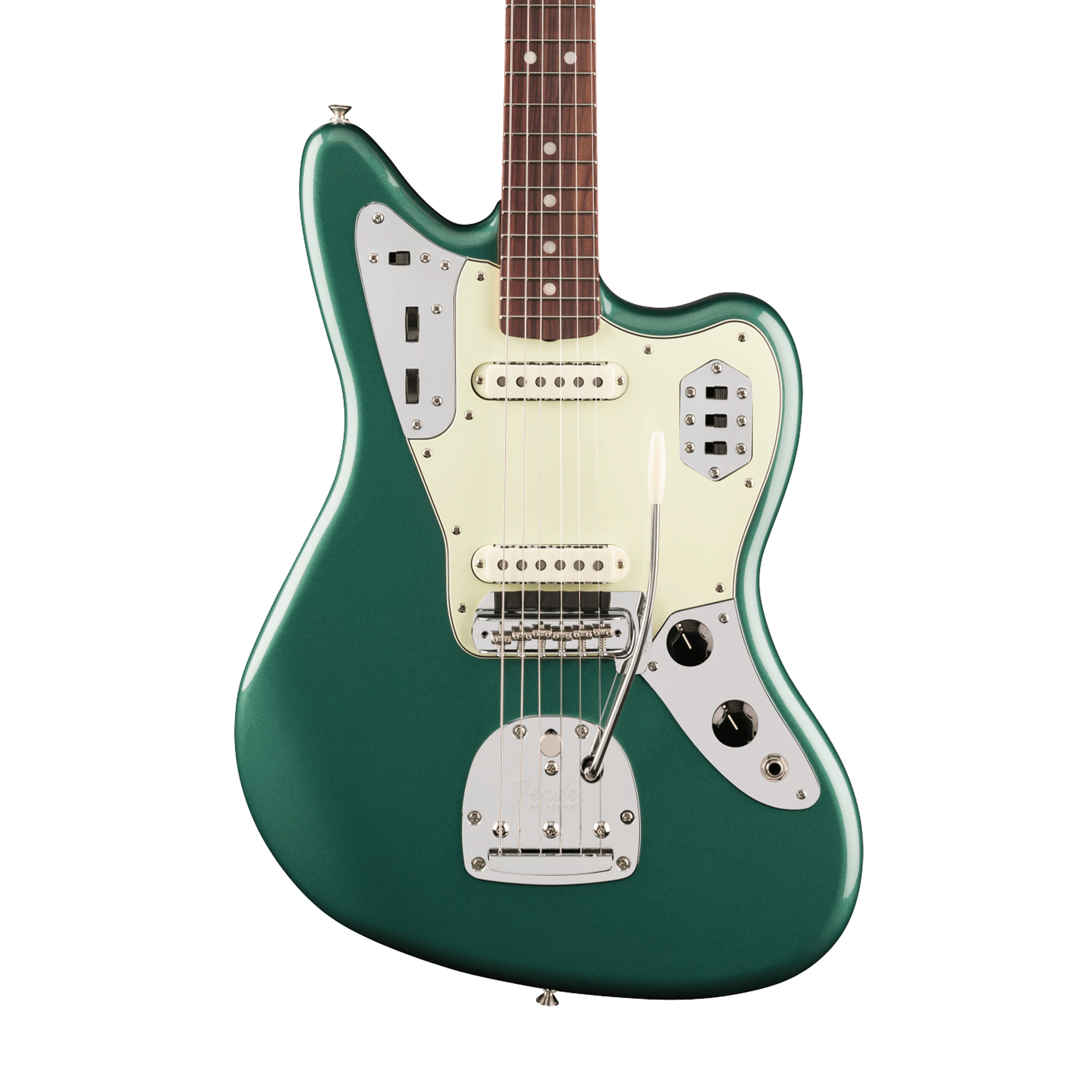 Fender Vintera III Mid 60s Jaguar Electric Guitar, RW FB, Sherwood Green Metallic - Image 3