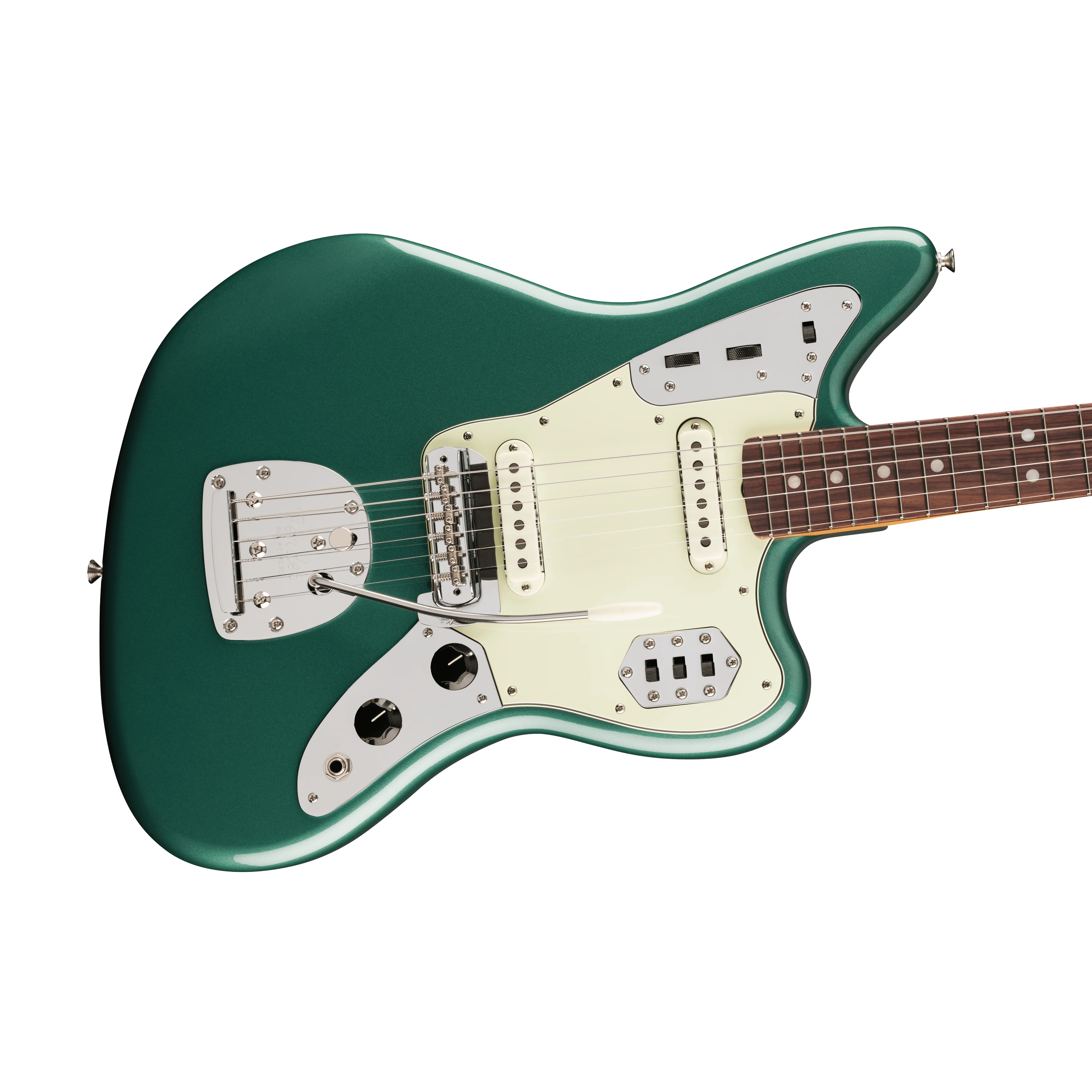 Fender Vintera III Mid 60s Jaguar Electric Guitar, RW FB, Sherwood Green Metallic - Image 5