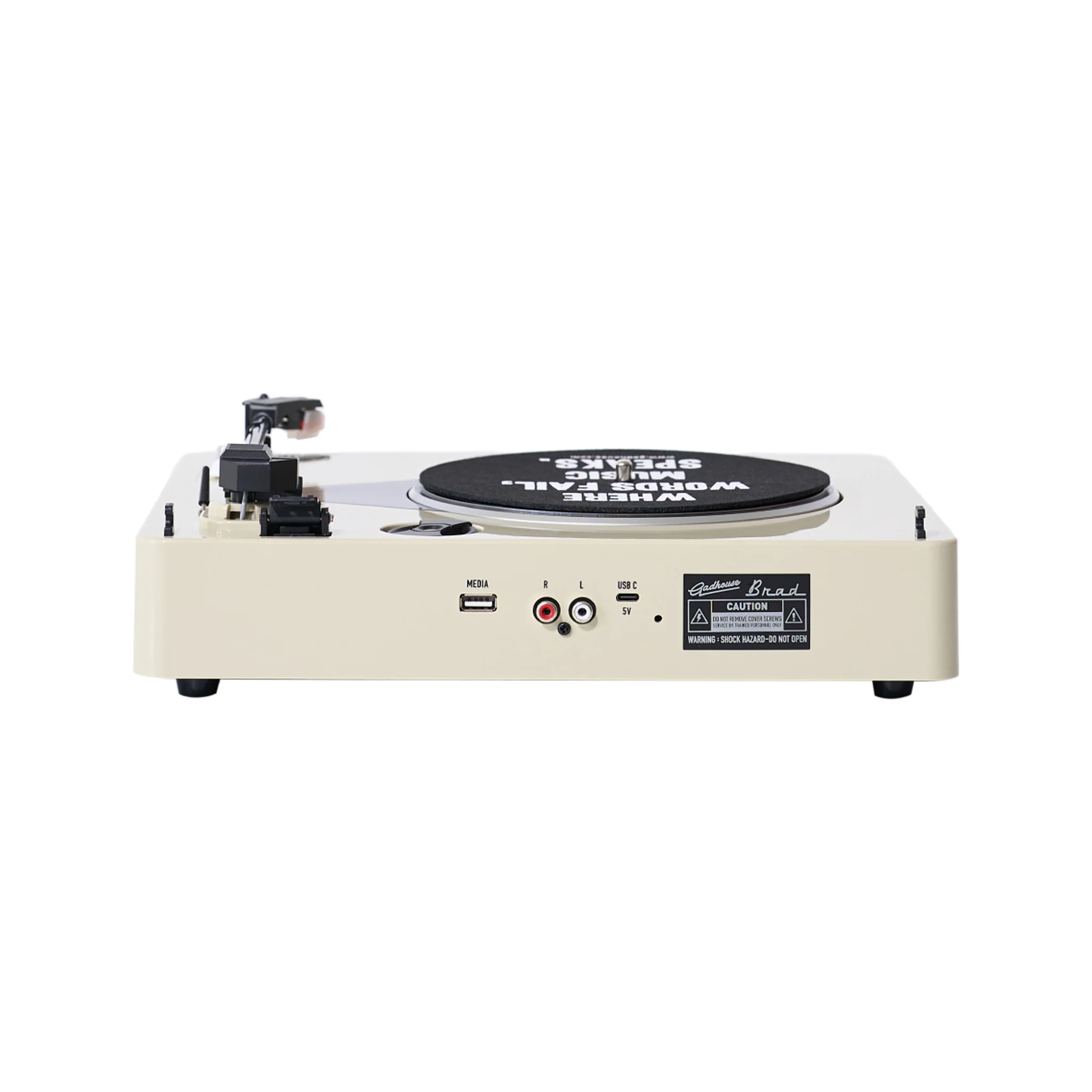 Gadhouse Brad MKII Record Player, Ivory - Image 3