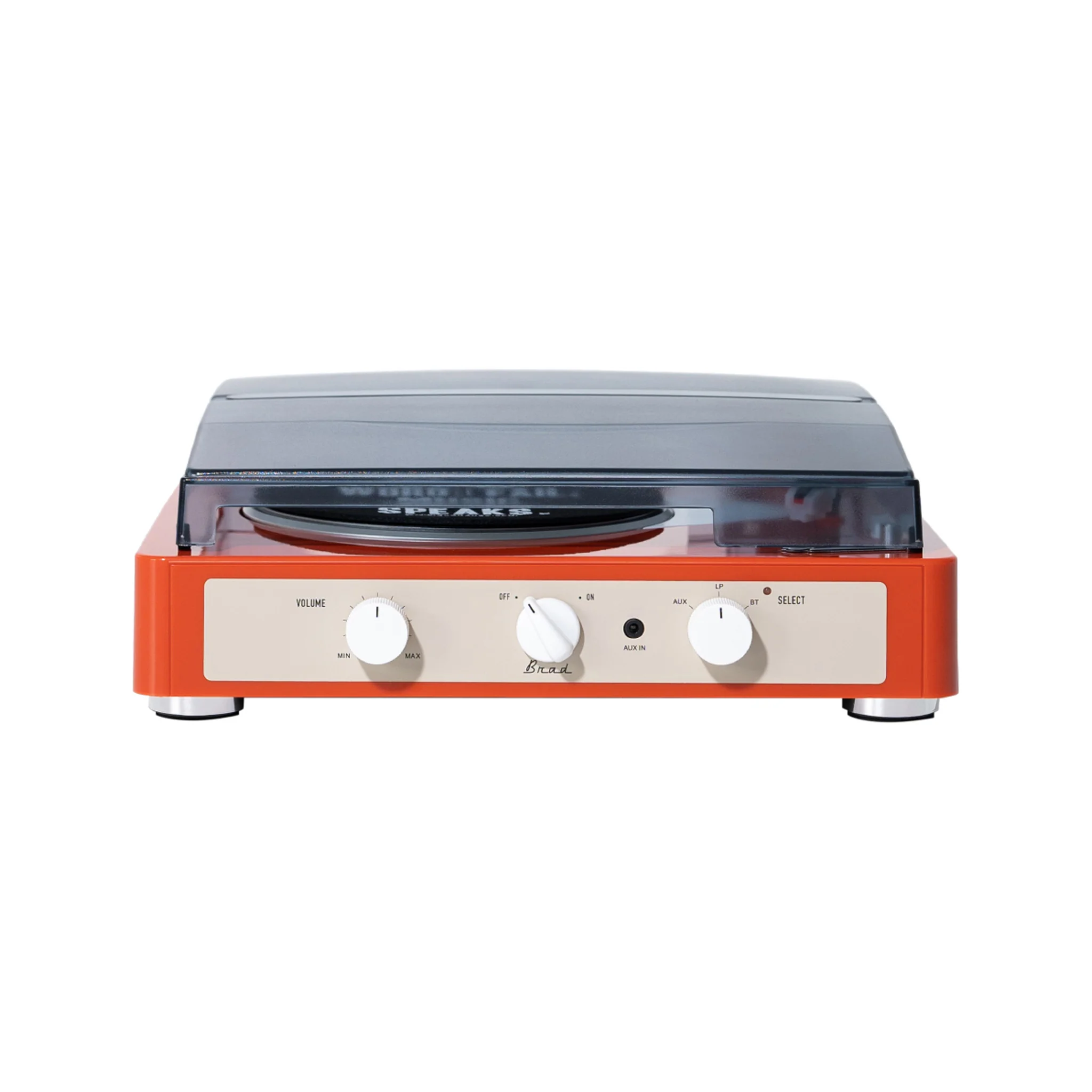 Gadhouse Brad MKII Record Player, Tangerine - Image 5