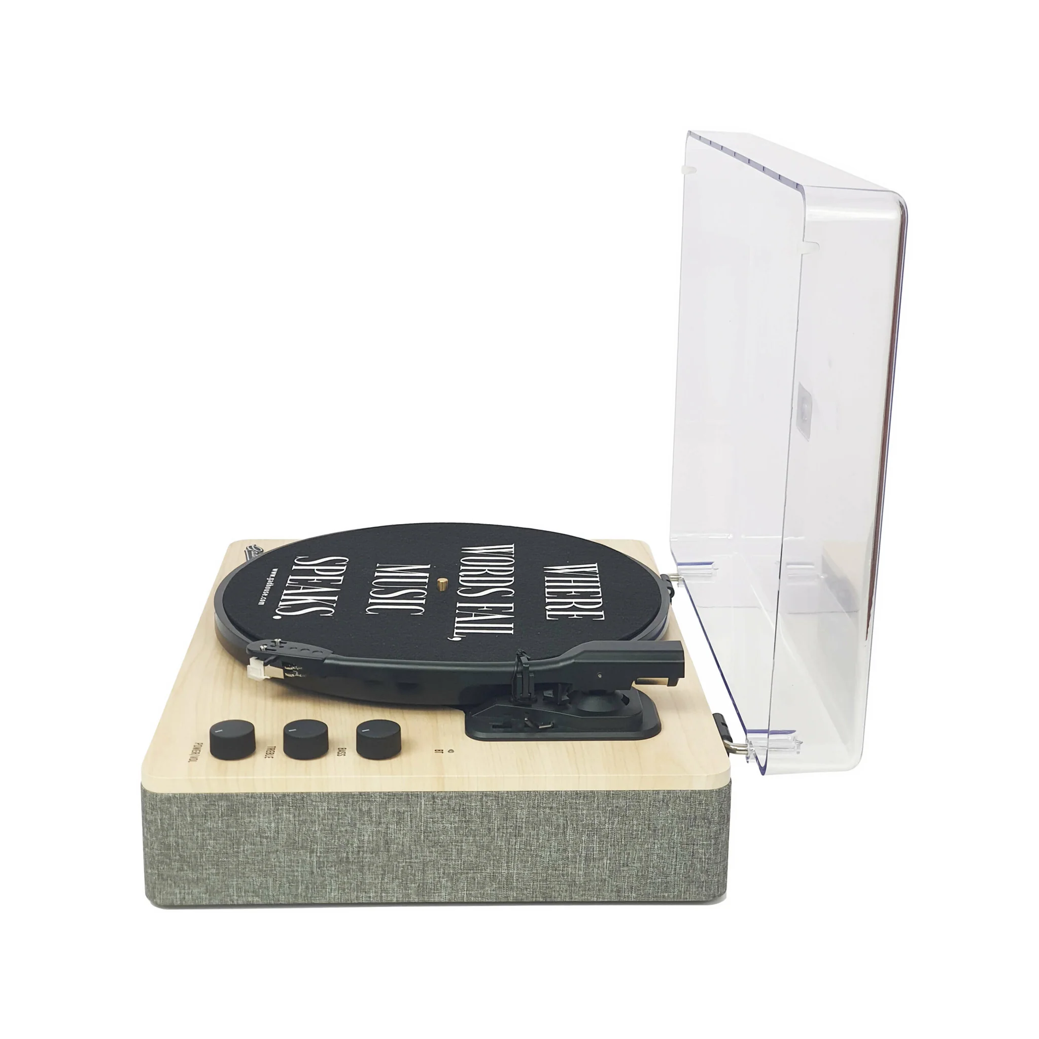 Gadhouse Dean Turntable Stereo System, Haze Grey - Image 4