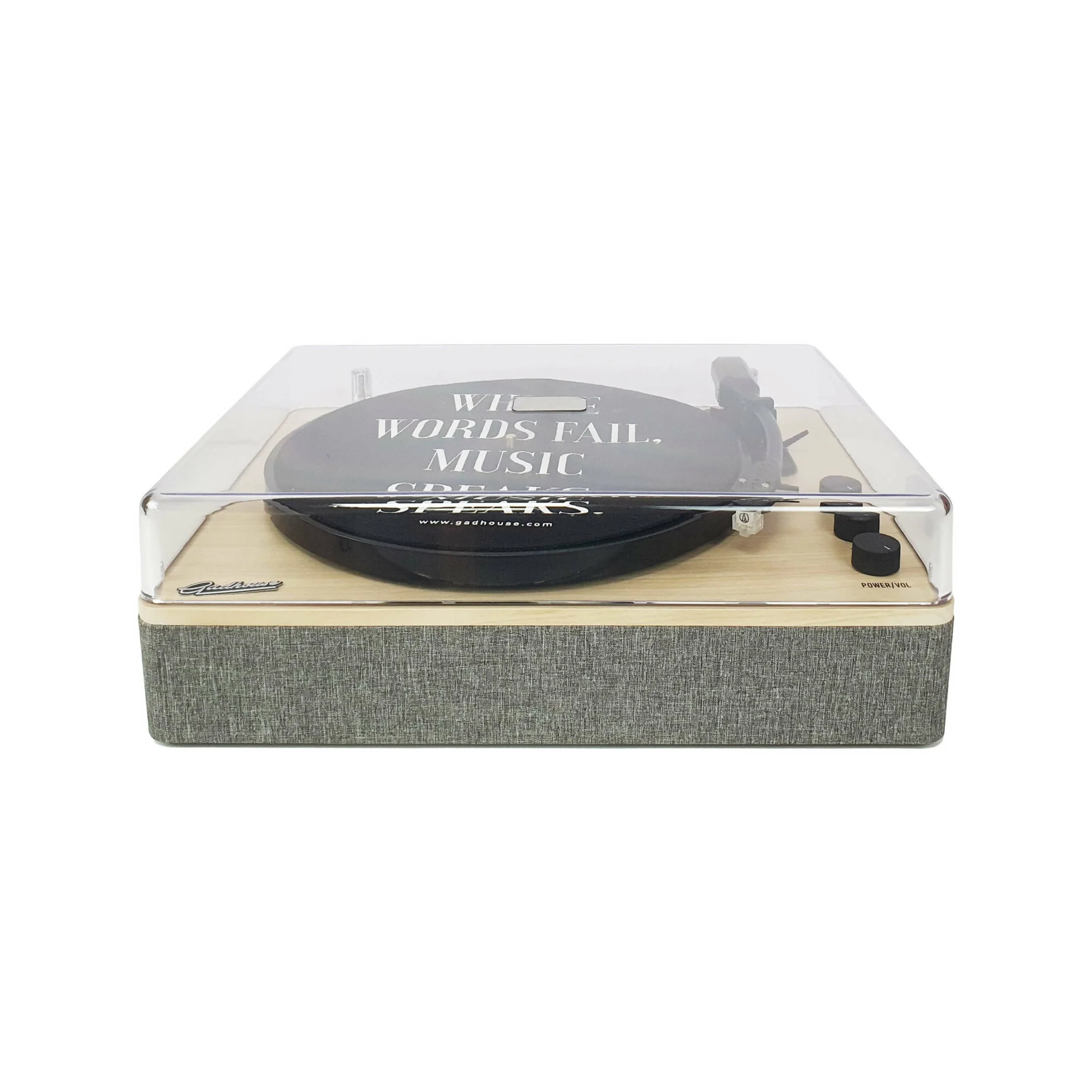 Gadhouse Dean Turntable Stereo System, Haze Grey - Image 7