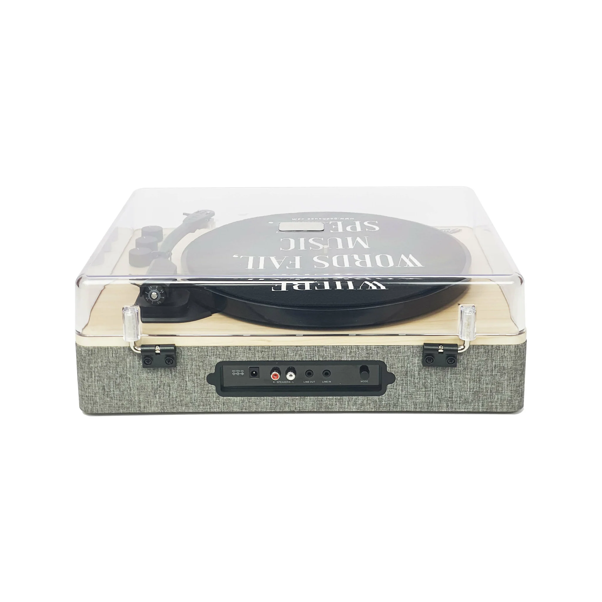 Gadhouse Dean Turntable Stereo System, Haze Grey - Image 8
