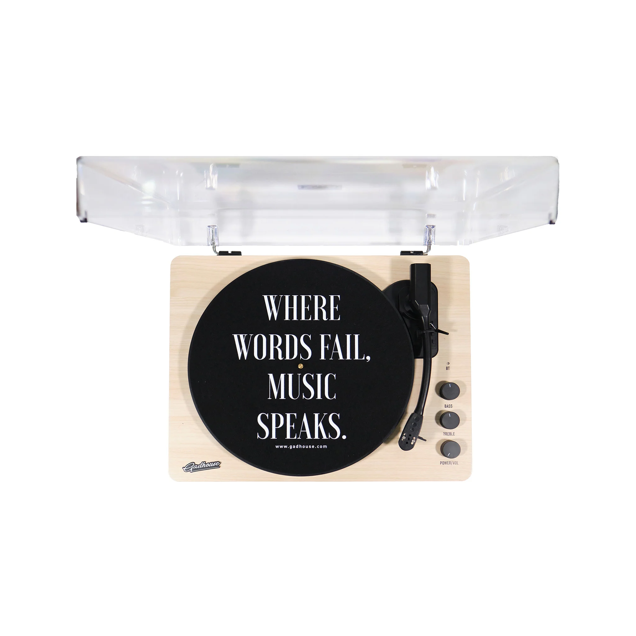 Gadhouse Dean Turntable Stereo System, Soft Sand - Image 9