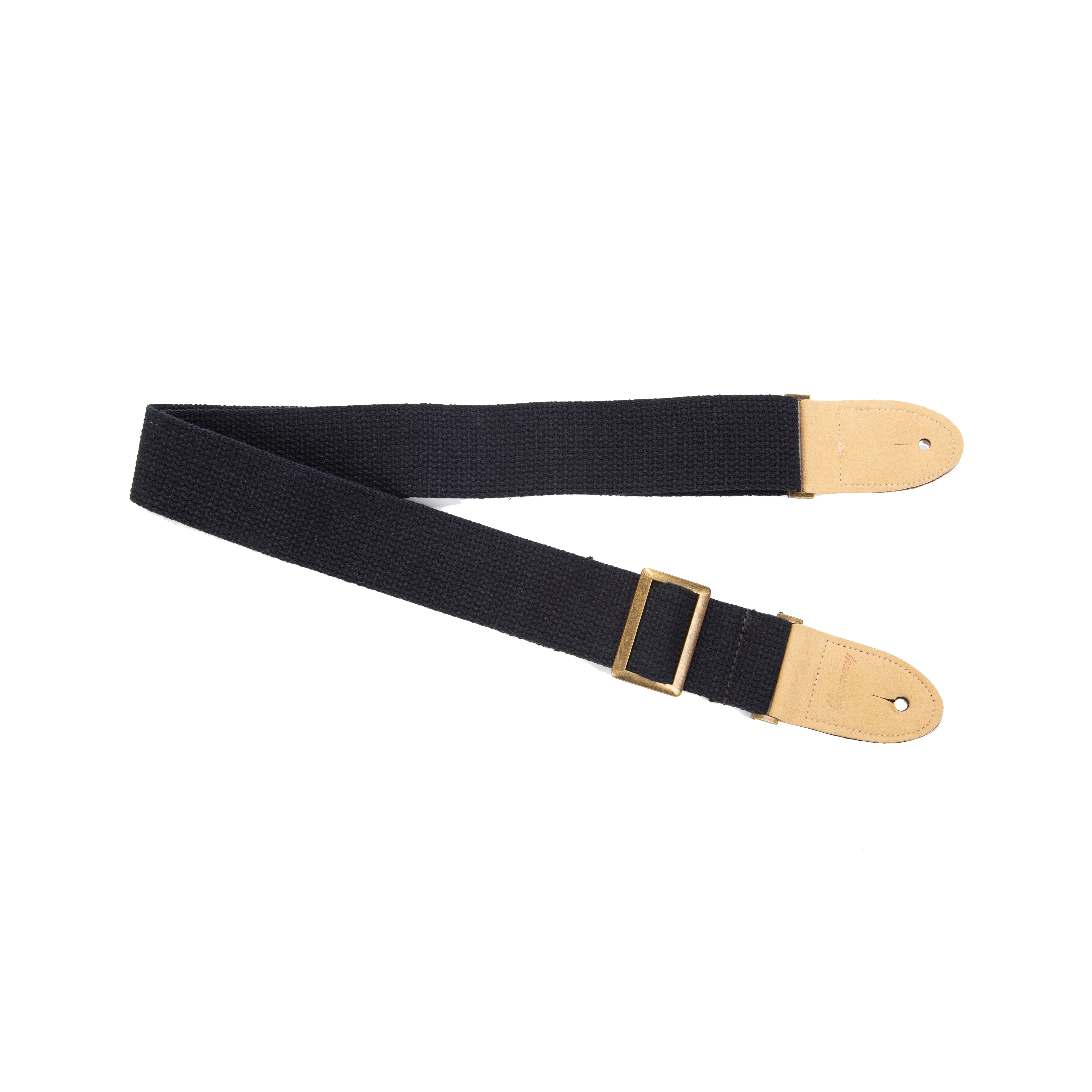 Harmony Cotton Guitar Strap, Black - Image 2