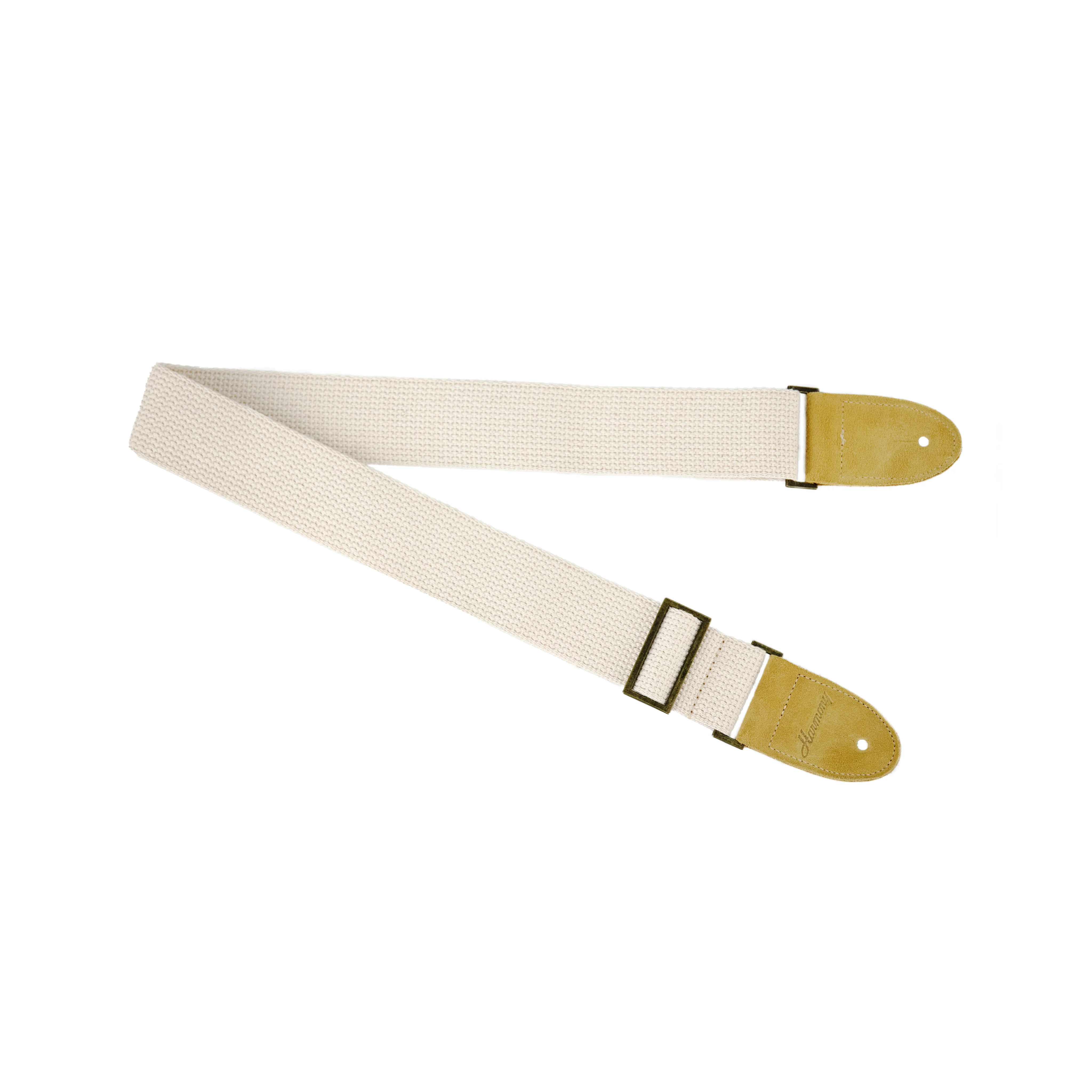 Harmony Cotton Guitar Strap, Cream - Image 2