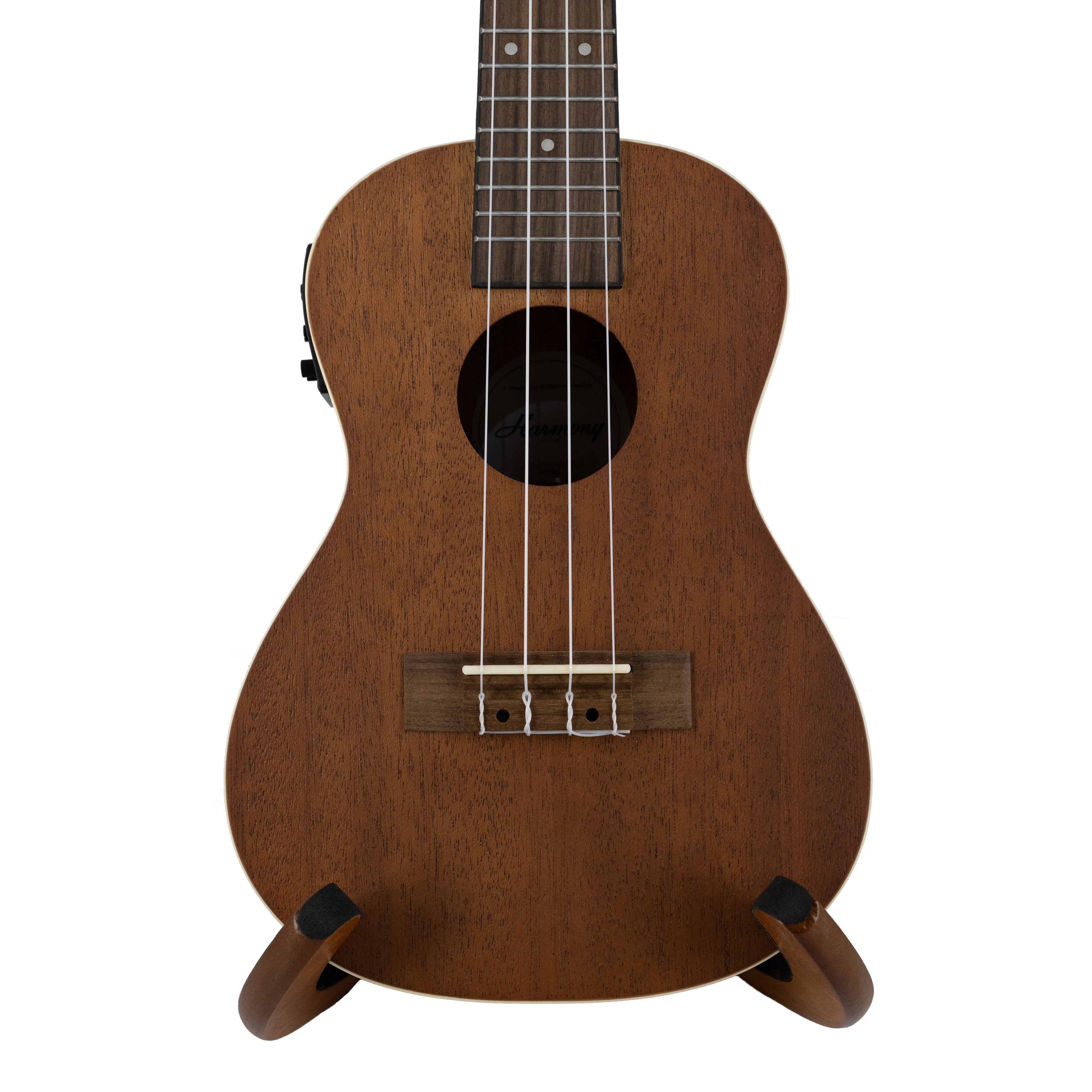 Harmony Foundation Series e-Sierra Concert Ukulele w/Bag, Natural Satin - Image 3