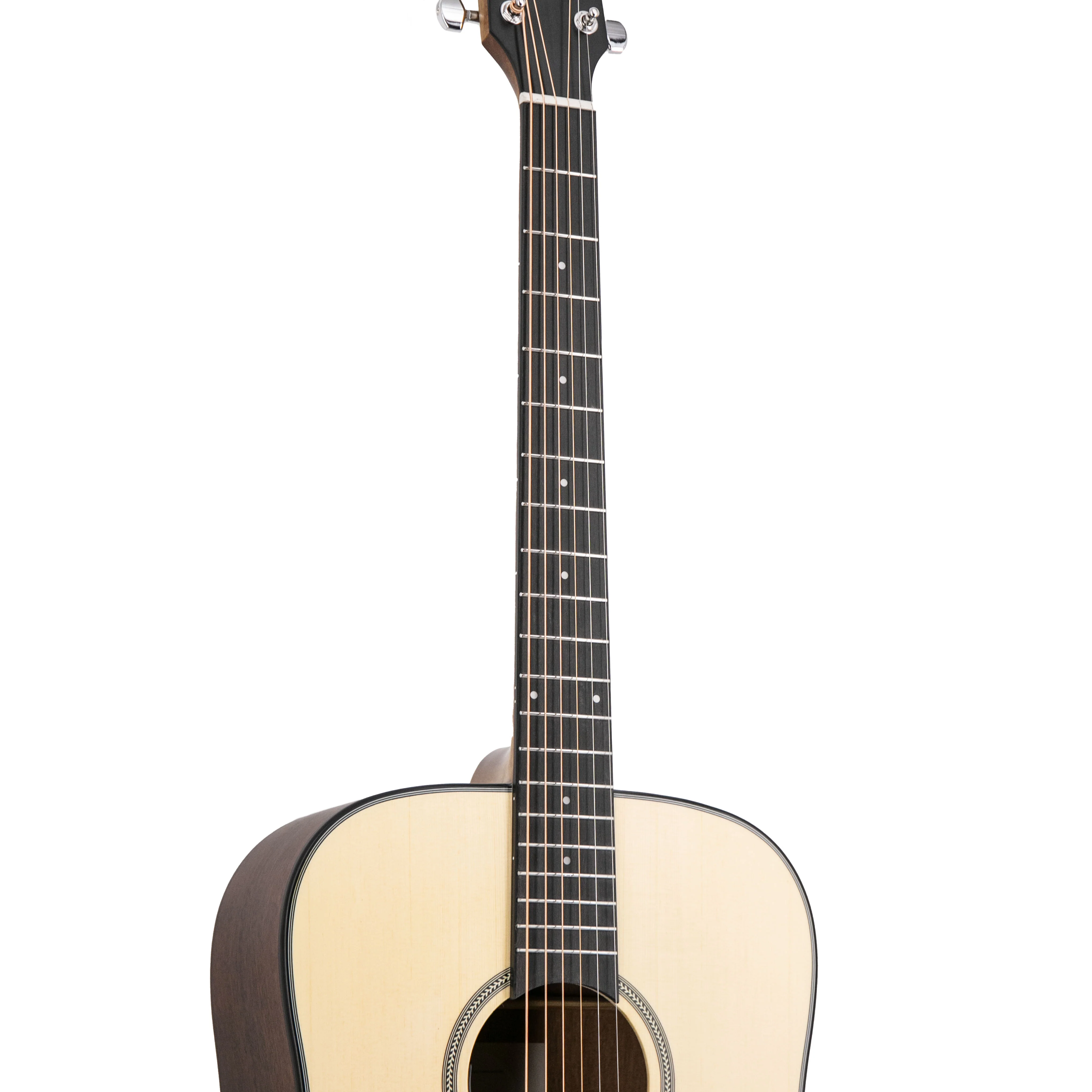 Harmony Foundation Series e-Terra ST Dreadnought Acoustic Guitar, Natural Satin - Image 6