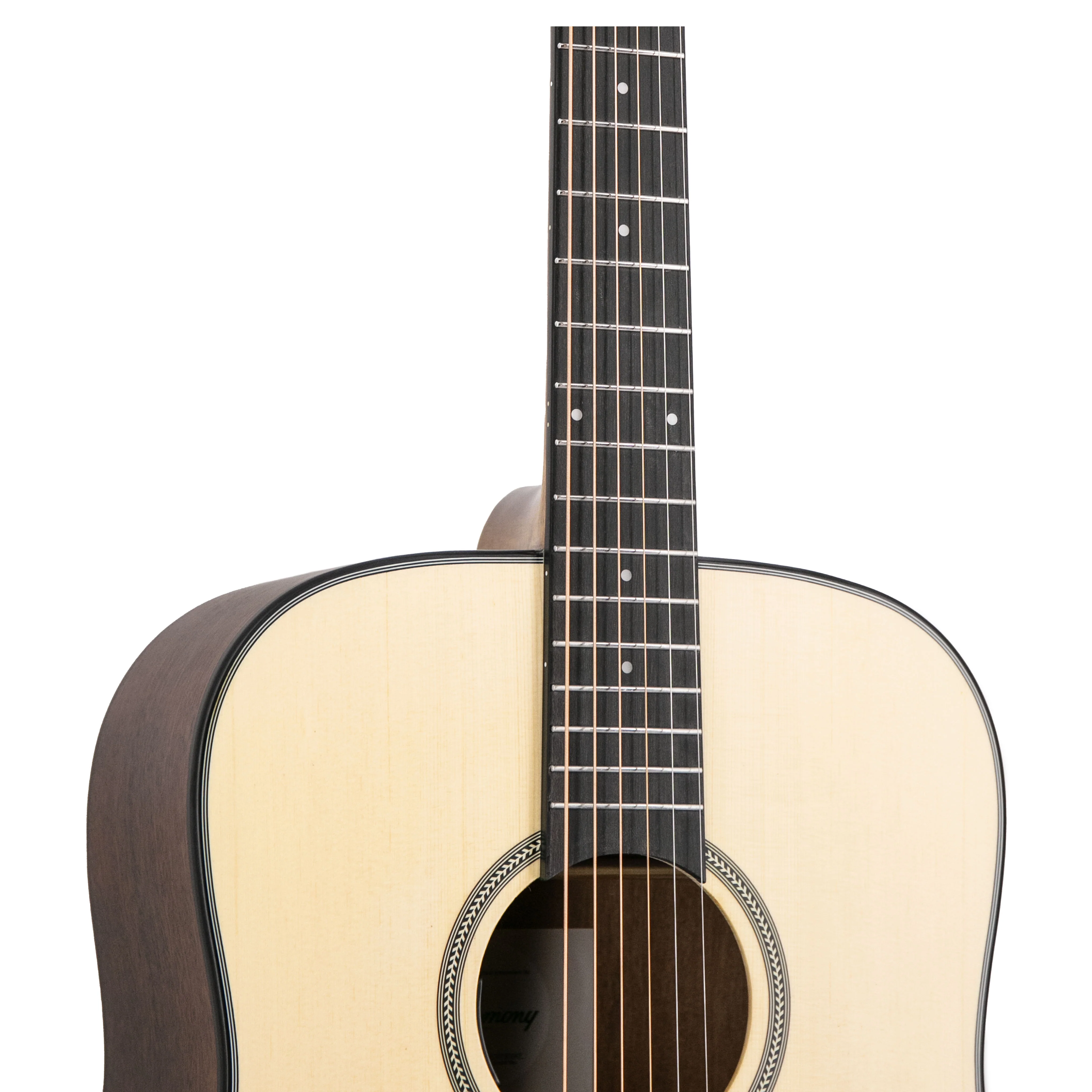 Harmony Foundation Series e-Terra ST Dreadnought Acoustic Guitar, Natural Satin - Image 8