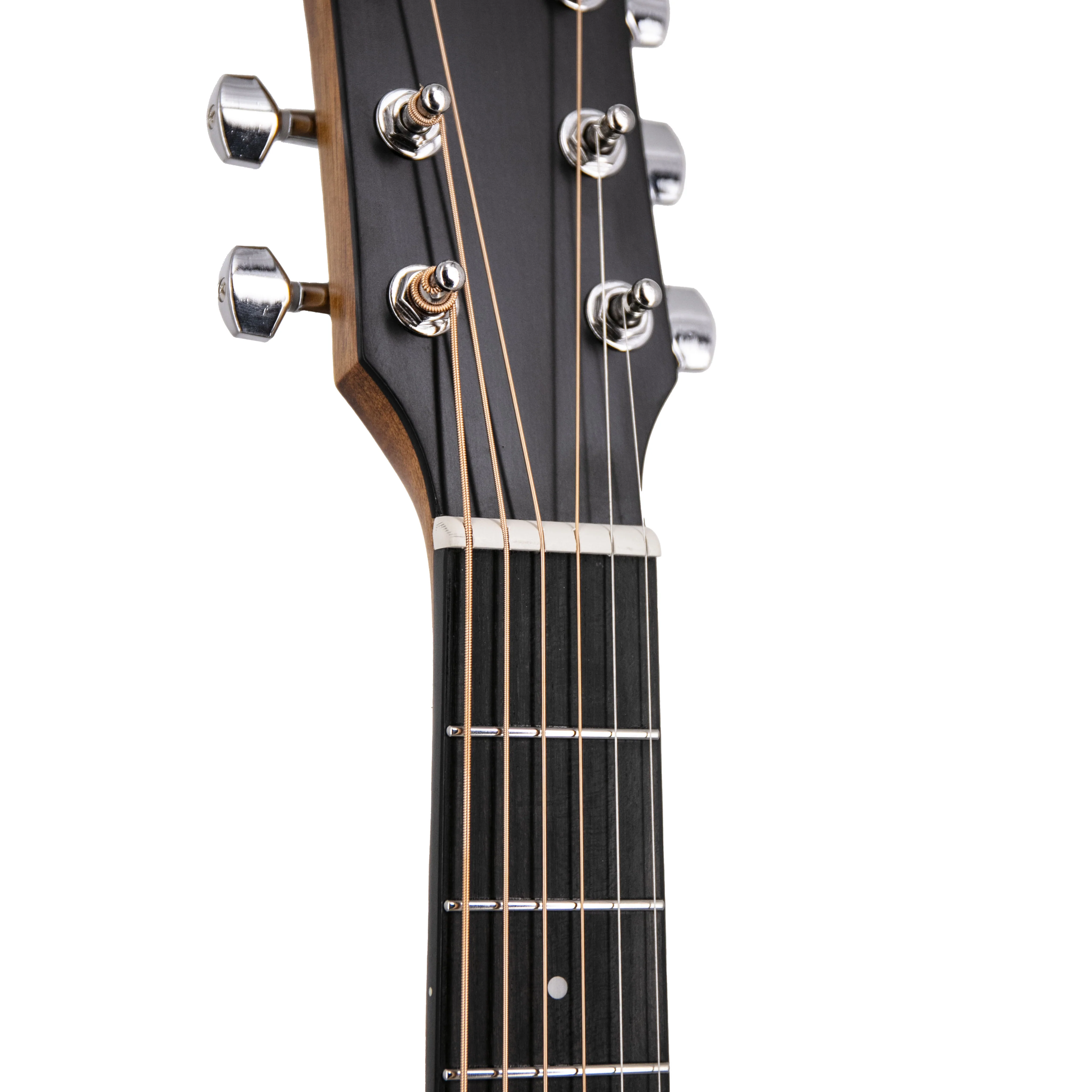 Harmony Foundation Series e-Terra ST Petite Dreadnought Acoustic Guitar w/Bag, Natural Satin - Image 3